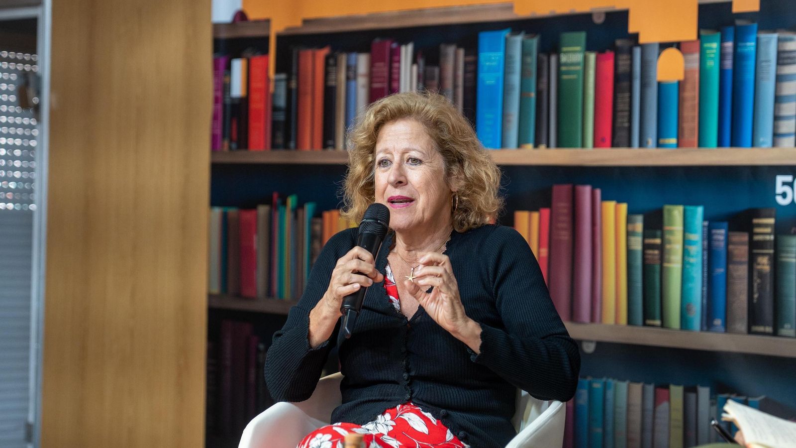 Berna González Harbour, durante su intervención.