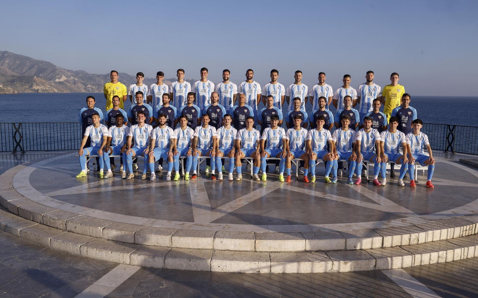 Un lugar inmejorable para la foto oficial del Málaga CF