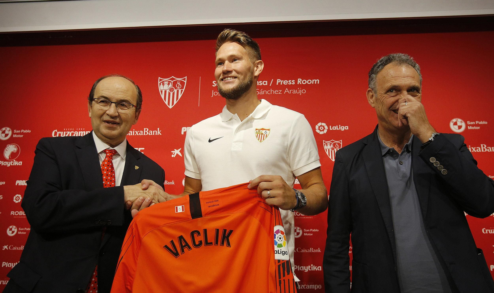 José Castro y Joaquín Caparrós, en la presentación de Vaclik