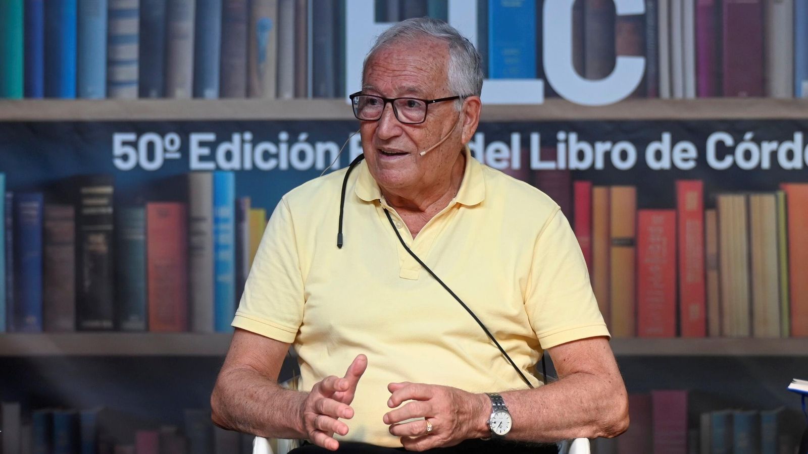 Antonio Torremocha, en la Feria del Libro de Córdoba.
