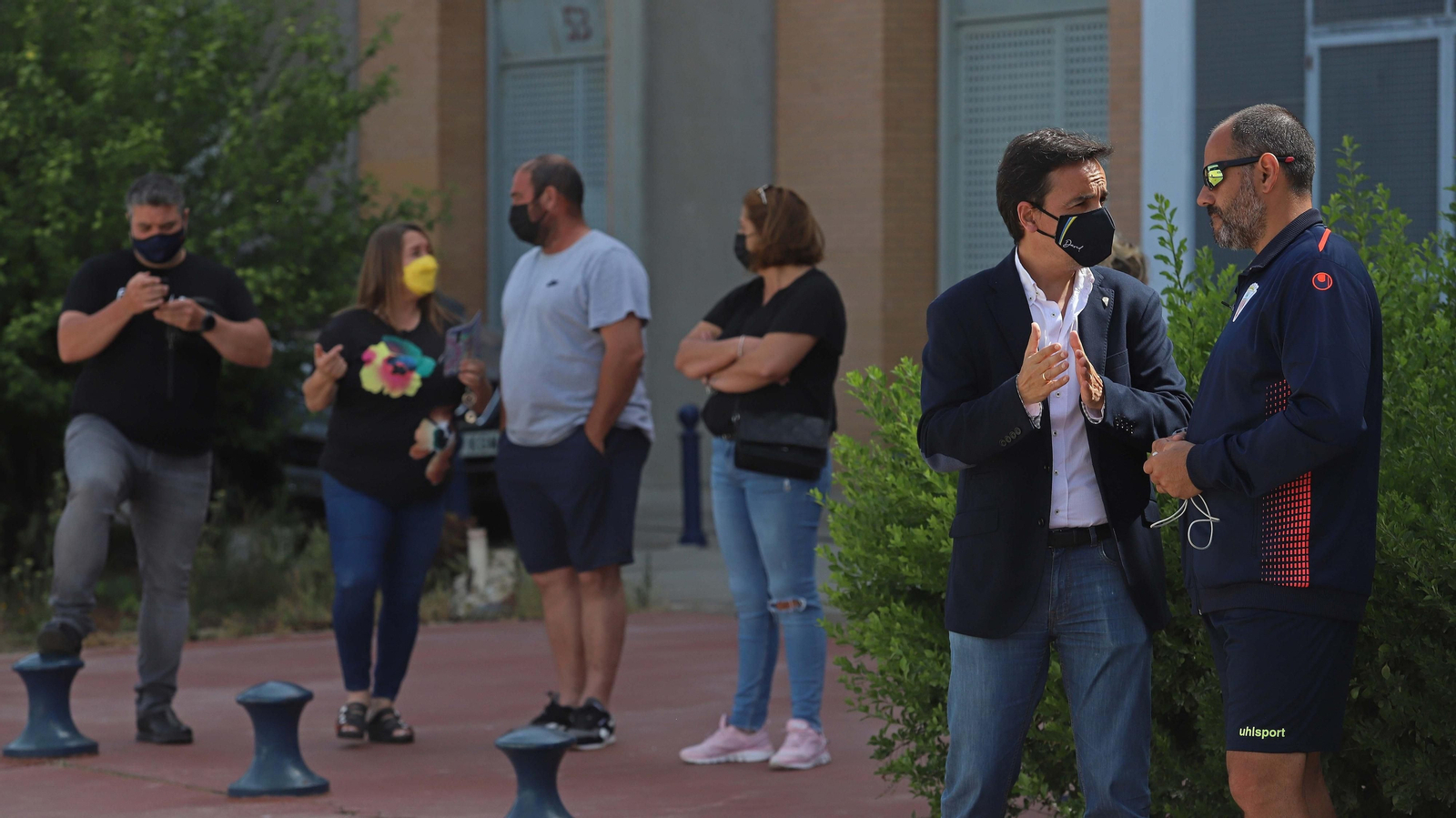 Fotos de la salida del Algeciras a la final del playoff de ascenso a Segunda