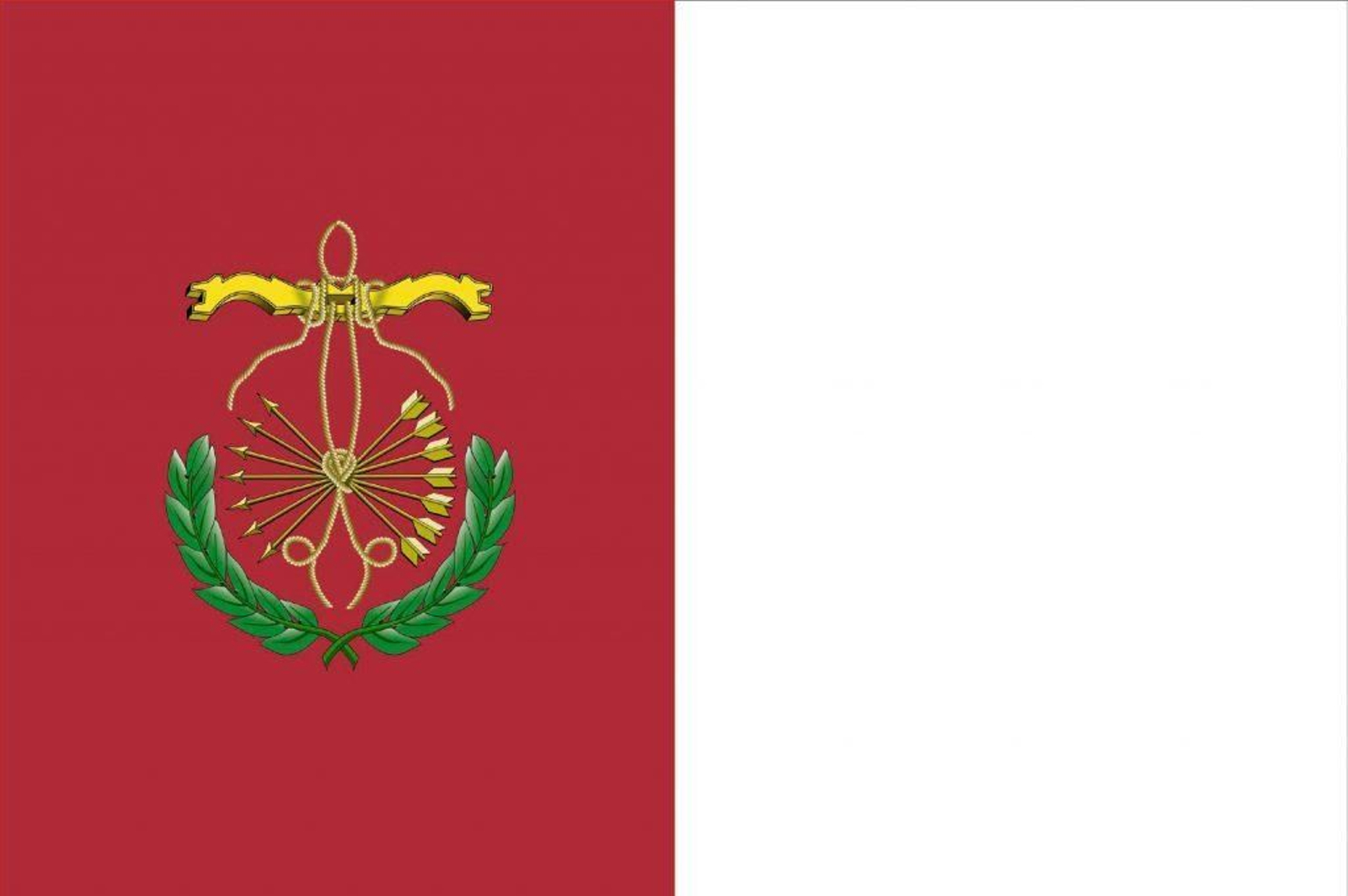 Bandera con el yugo y las flechas para Guadix