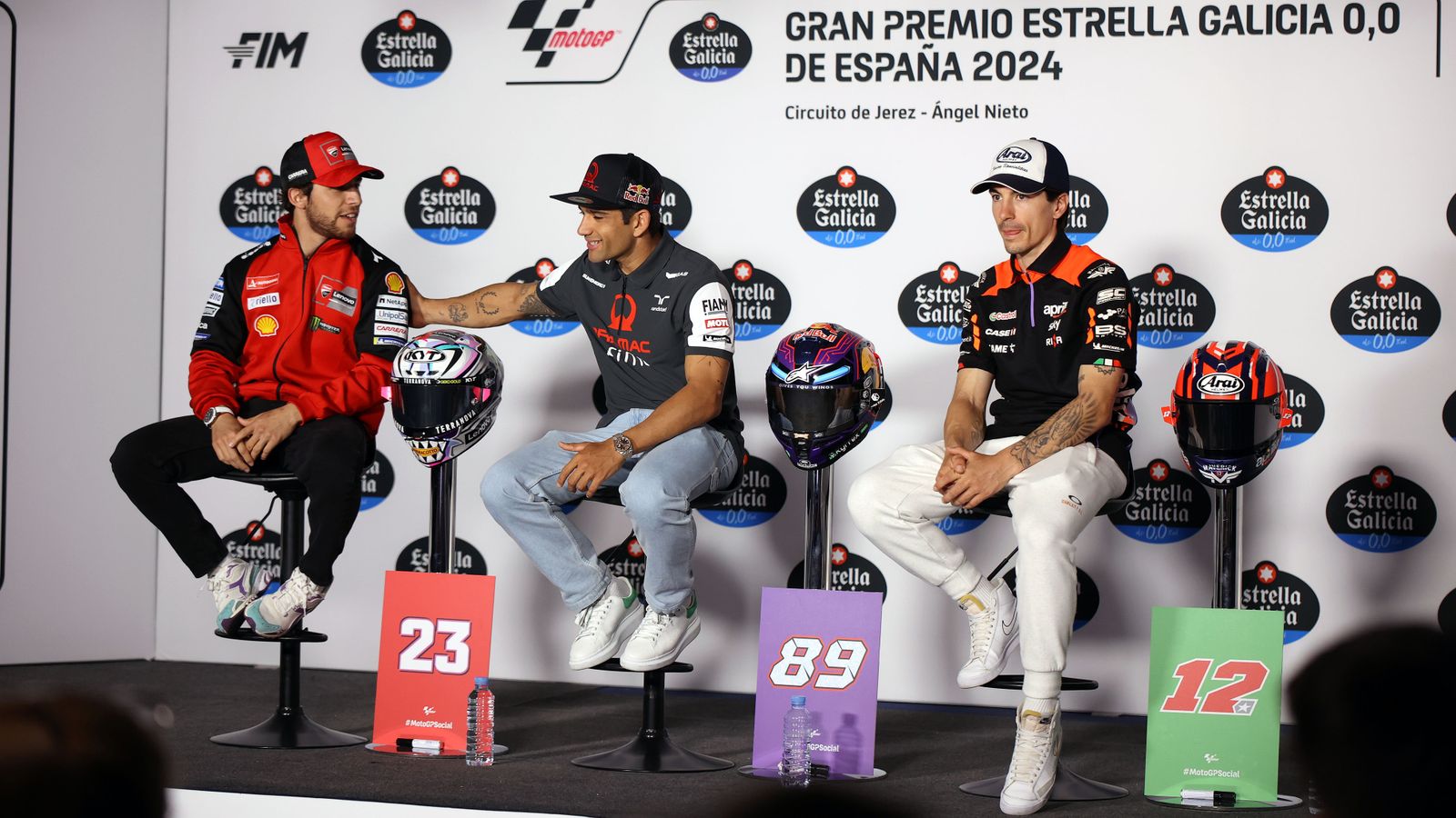 Rueda de prensa de los pilotos de MotoGP en el Circuito de Jerez
