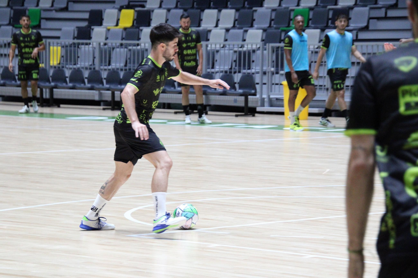 Dani Zurdo, en uno de los entrenamientos de pretemporada.