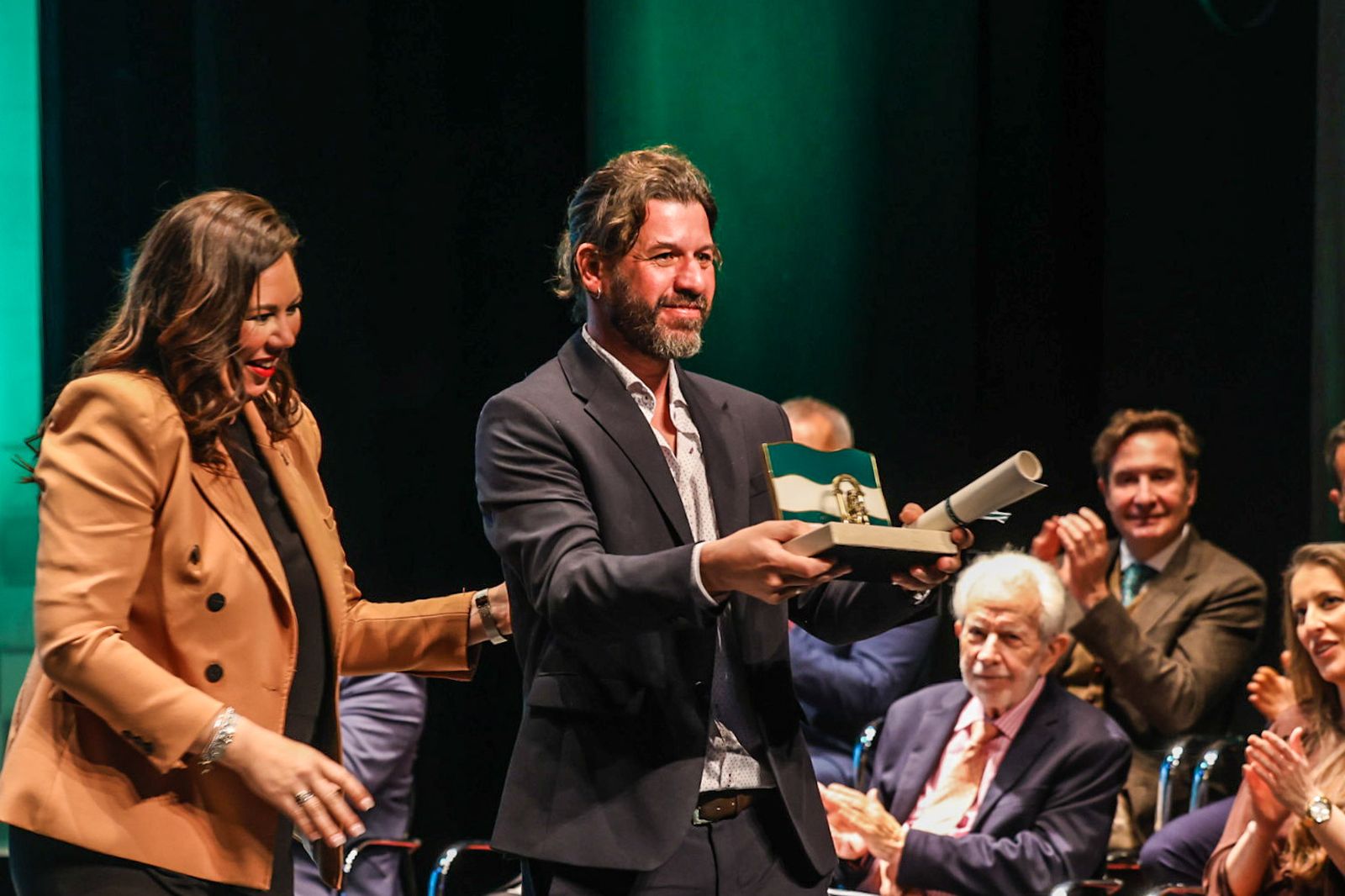 Fotografías del acto de entrega de las Banderas de Andalucía con motivo del 28F
