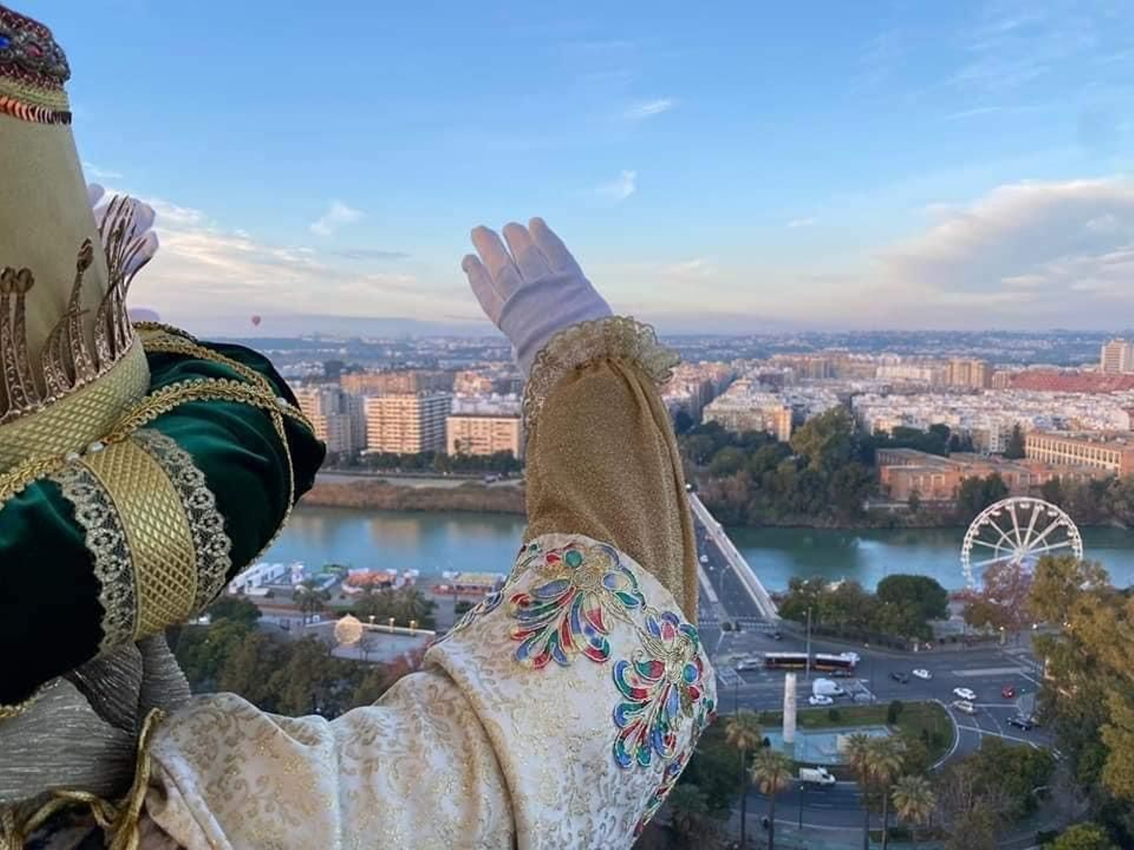 Imágenes del vuelo de los Reyes Magos