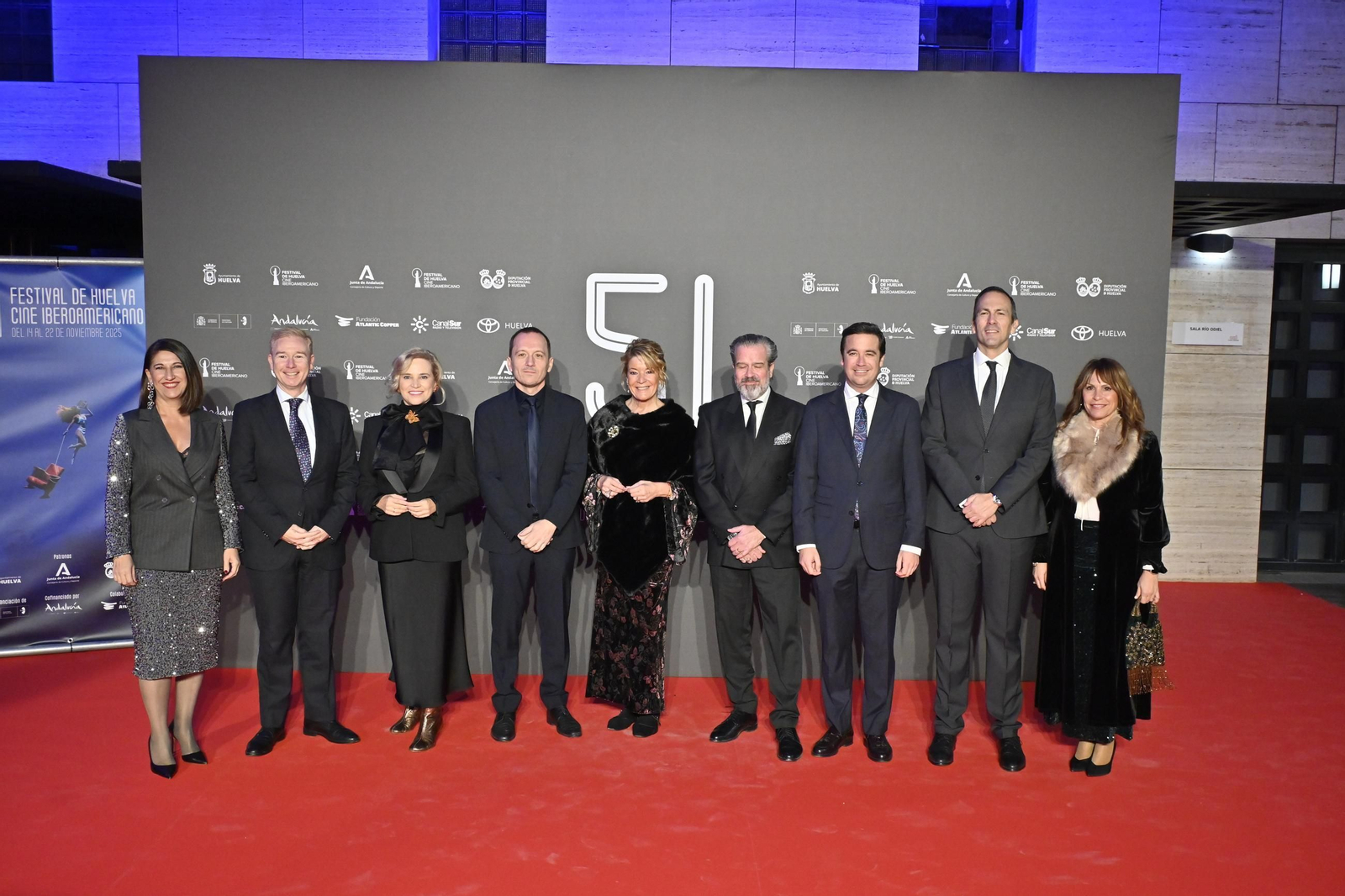 Imágenes del Photocall de la Gala de Clausura de la 51.ª edición del Festival de Huelva de Cine Iberoamericano