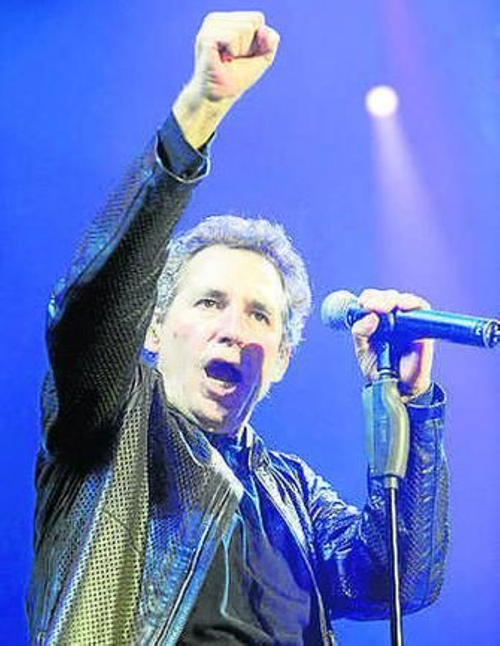 El cantante en Granada.