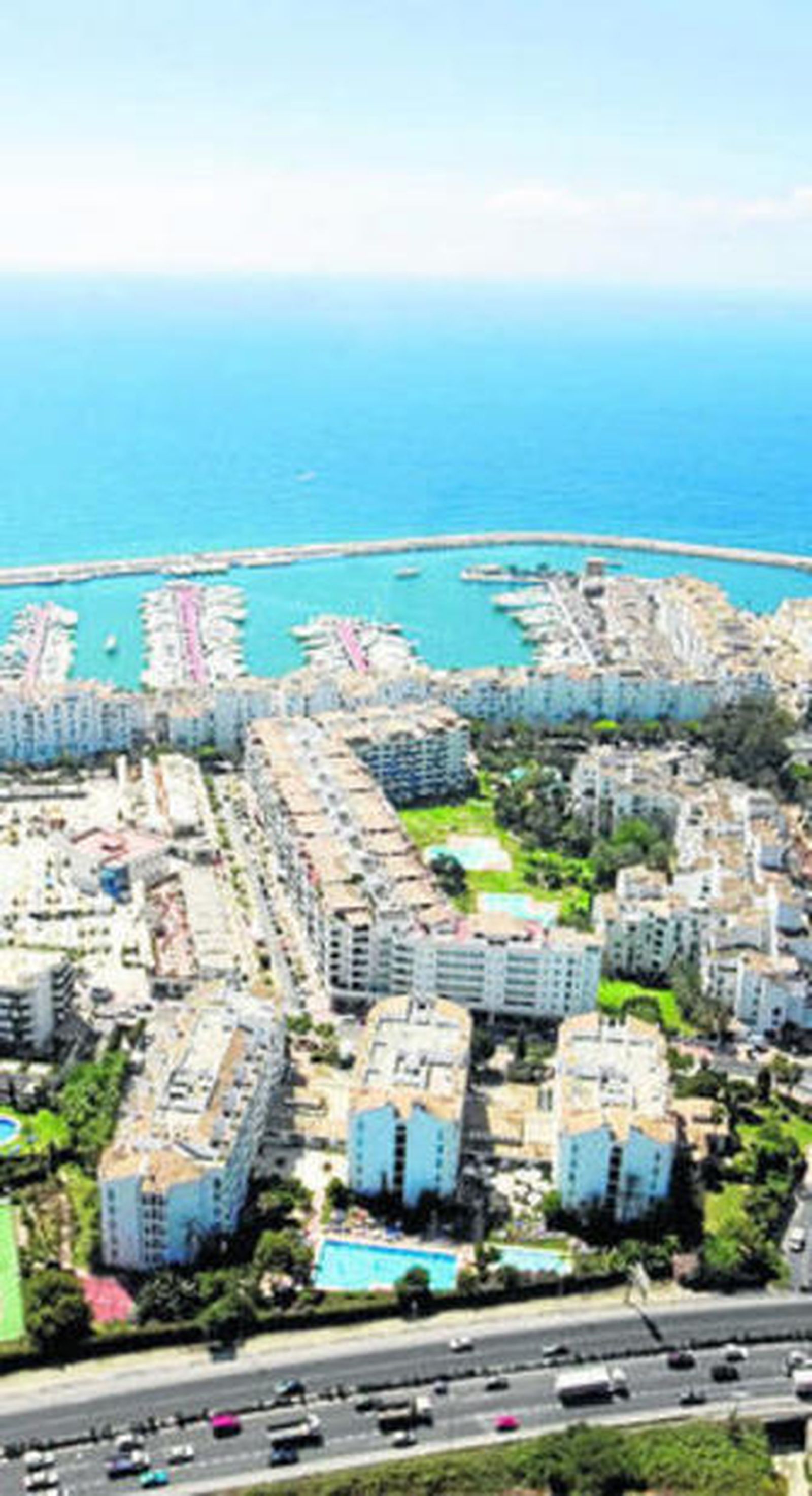 Marbella en una vista área.