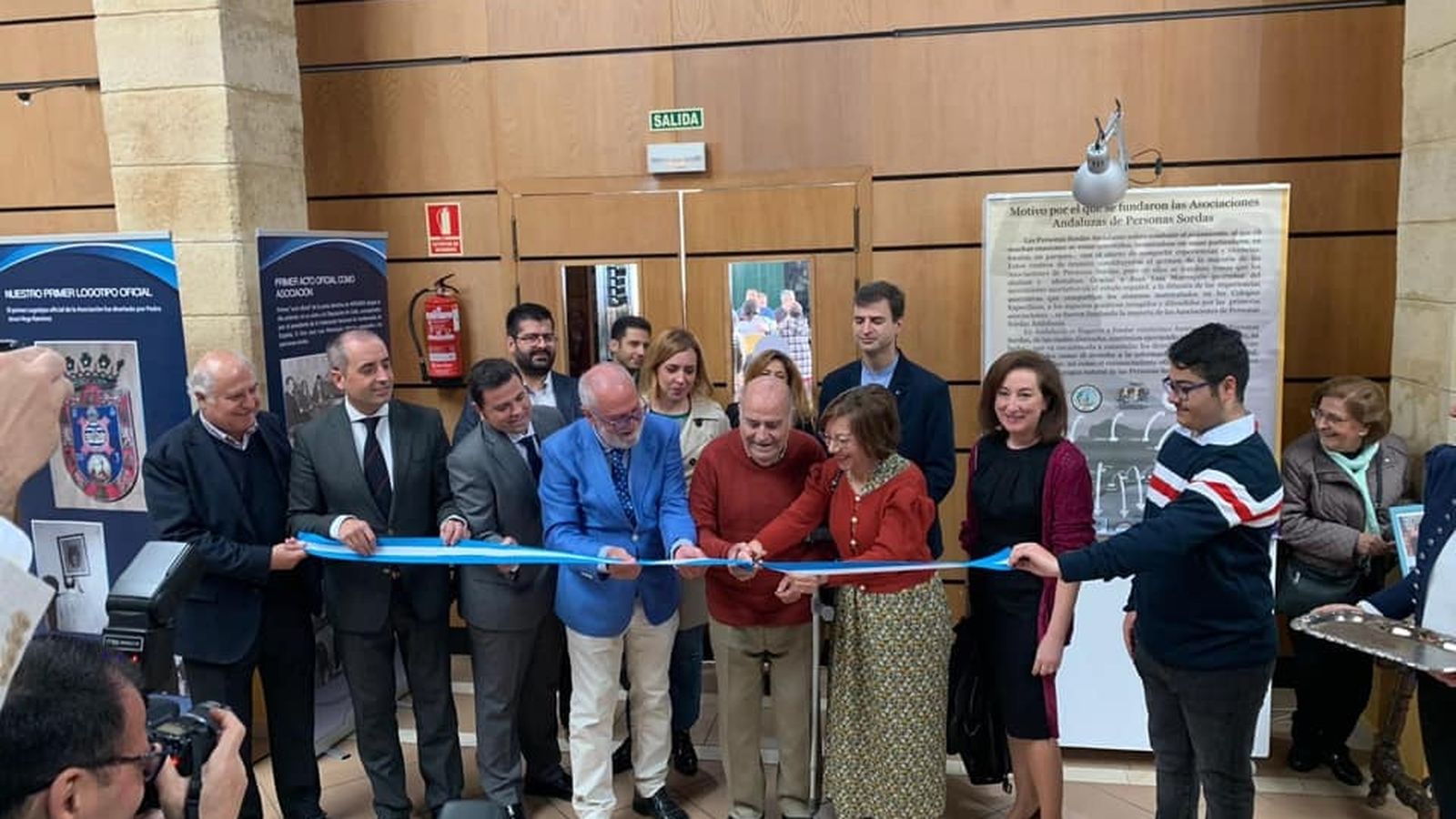 Inauguración de la exposición conmemorativa de los 50 años el pasado febrero.