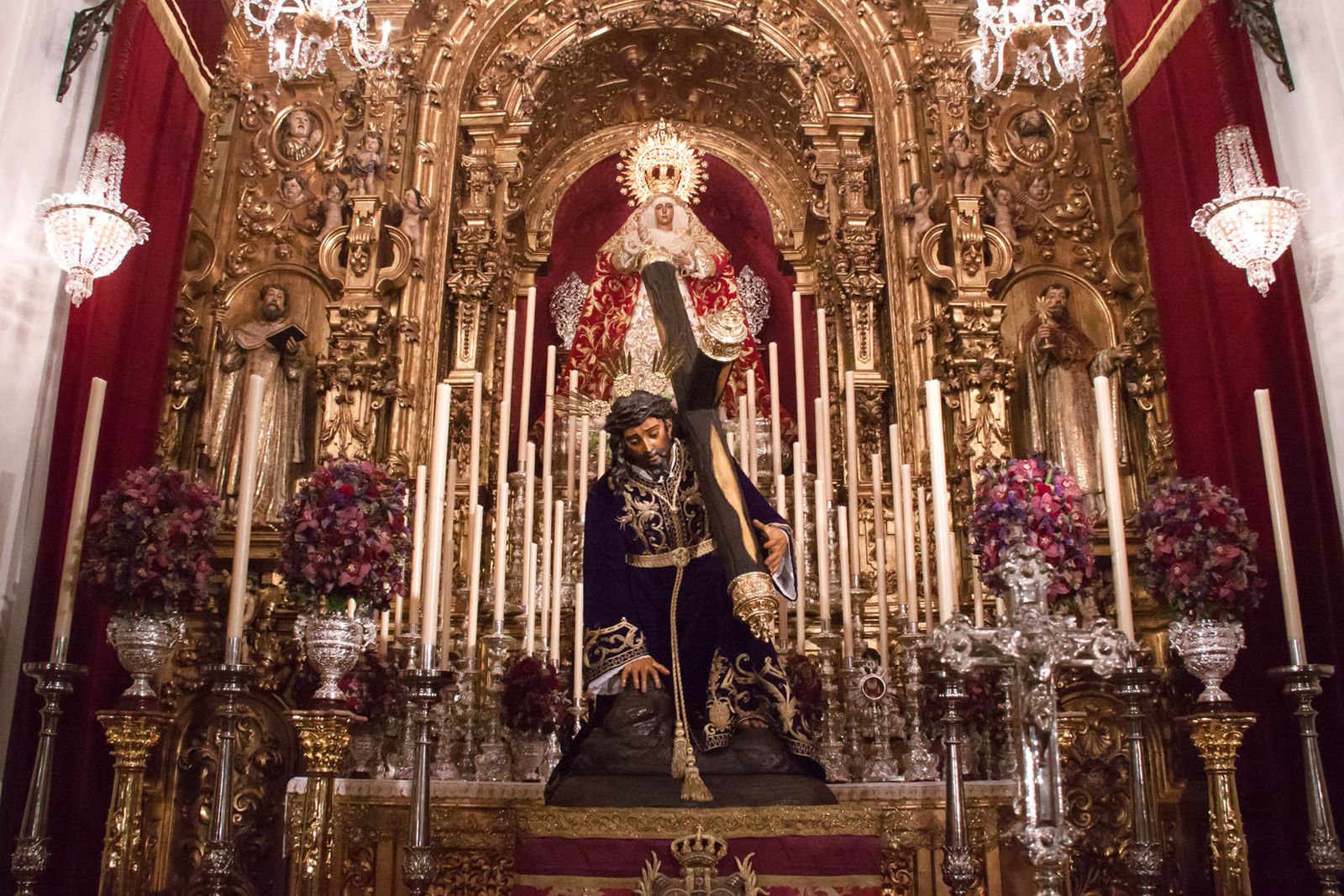 El Cristo de las Tres Caídas de Triana no fue a Santa Ana durante sus cultos