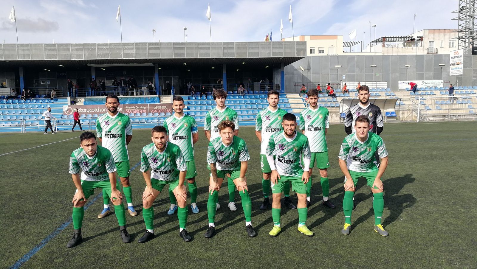 Formación inicial que ha presentado el Guadalcacín en el Ciudad de Alcalá.