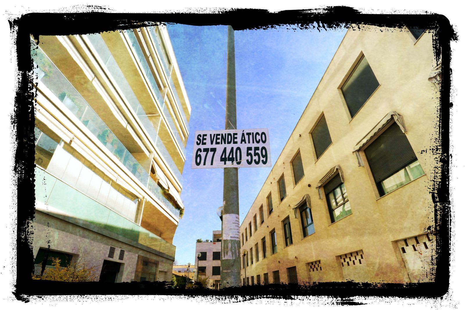 Anuncio de venta de una vivienda.