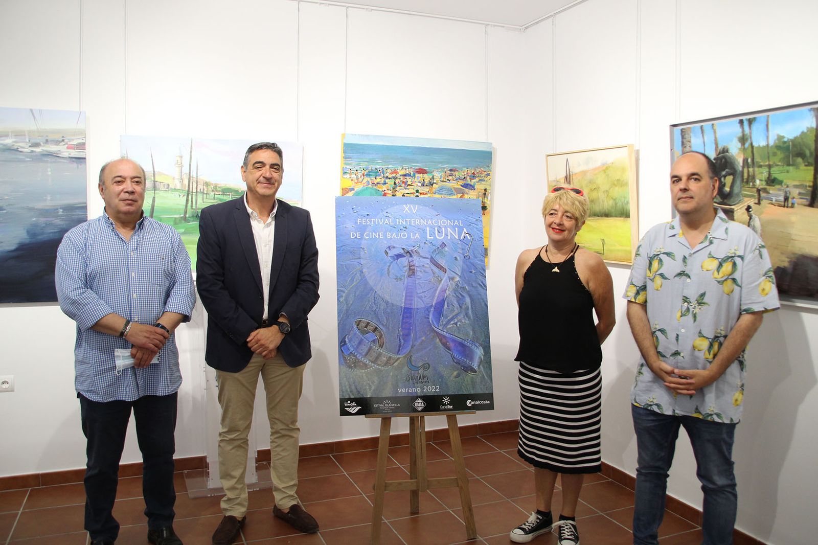 El cartel anunciador del Festival Internacional de Cine Bajo la Luna de Islantilla.