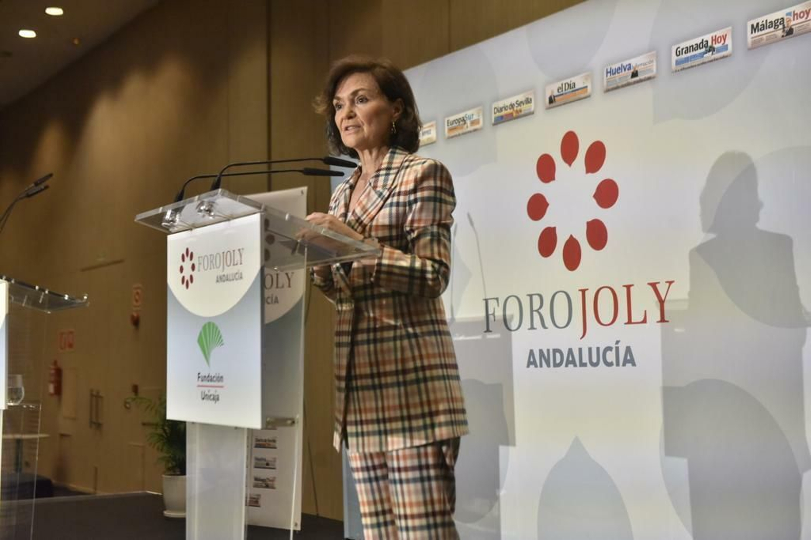 Carmen Calvo en el Foro Joly Carmen Calvo en el Foro Joly