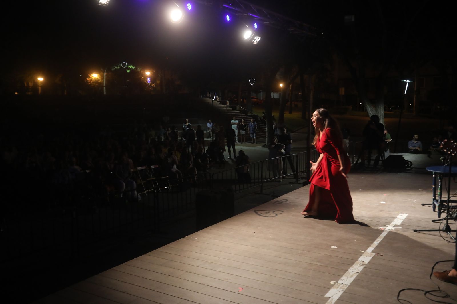 La noche flamenca en el Parque de San Fernando, en imágenes