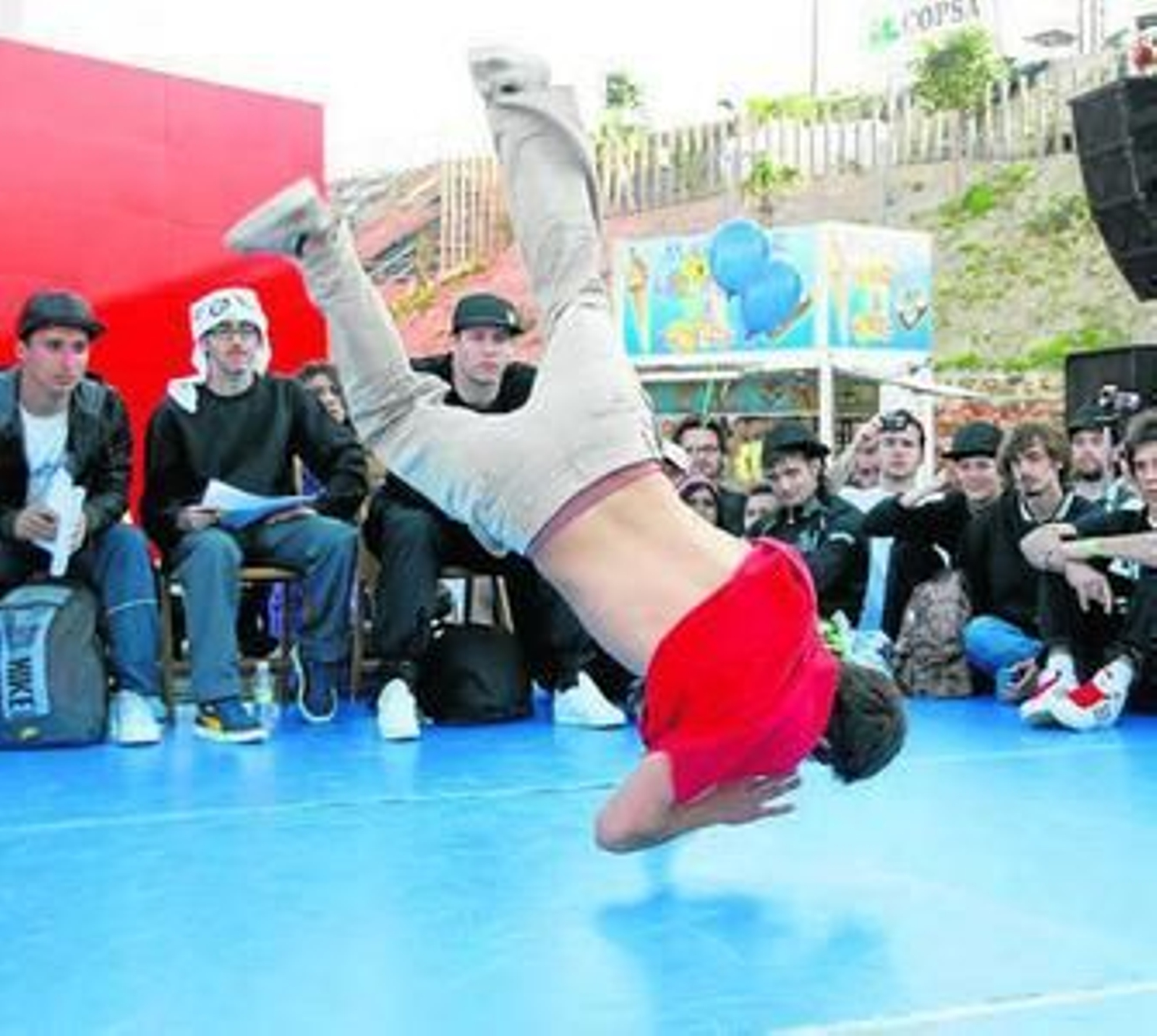 Un bailarín de 'break dance'.