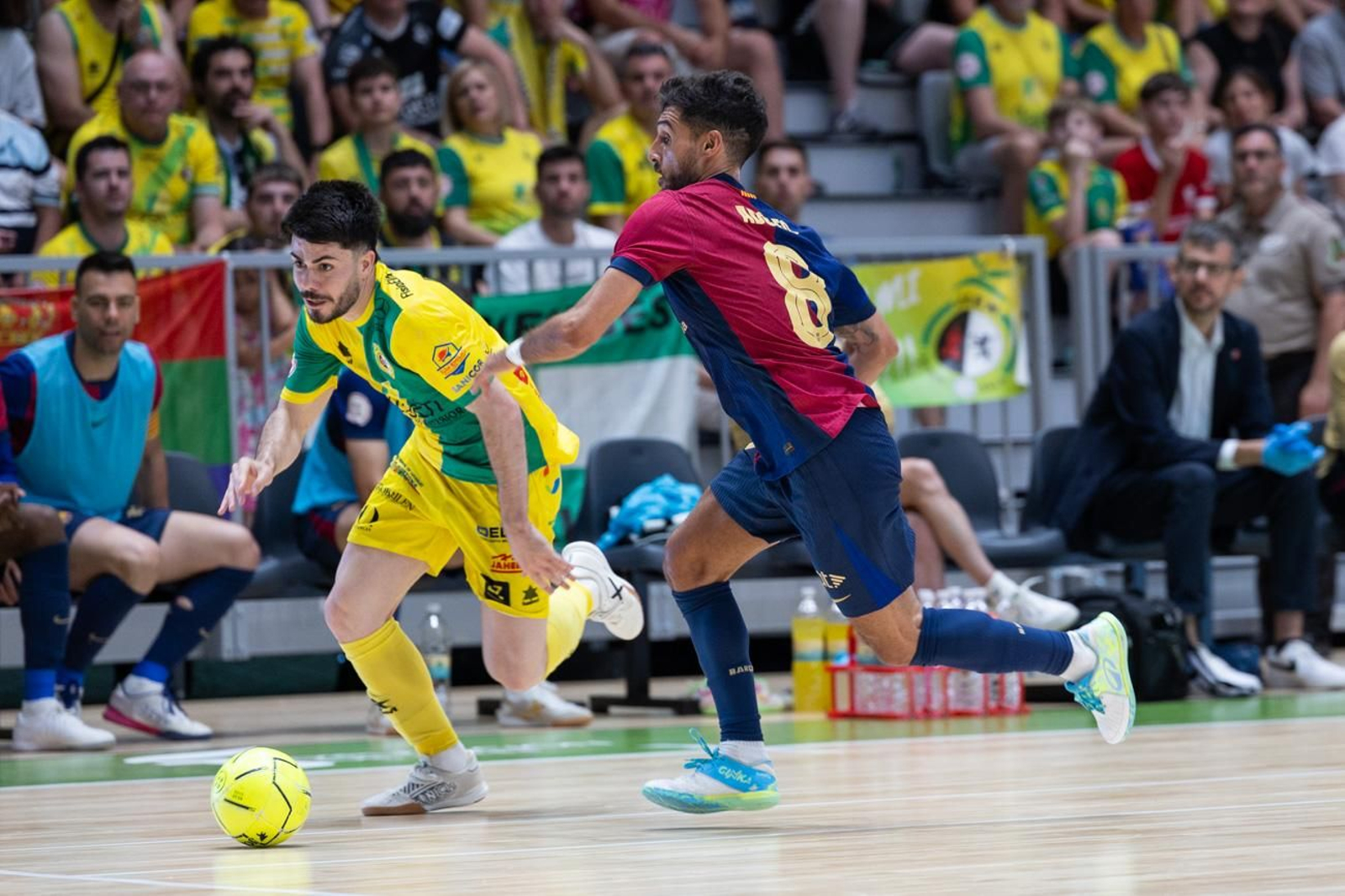El triunfo del Barça ante el Jaén FS en el Olivo Arena