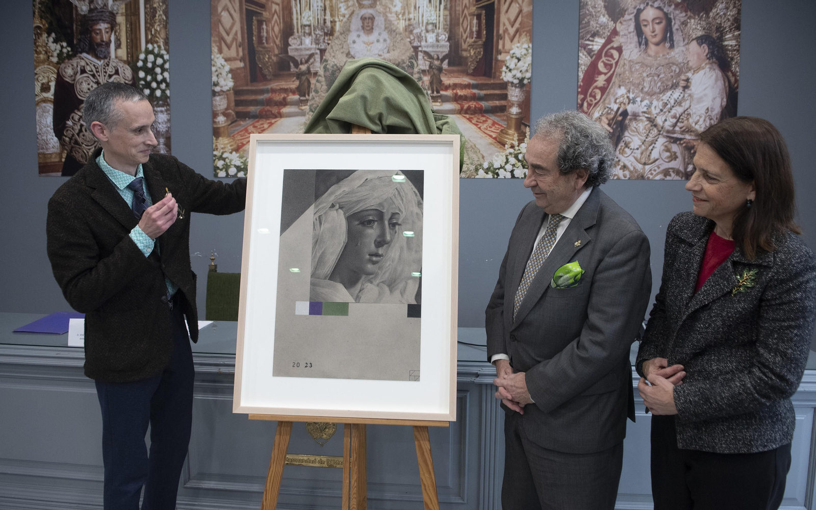 Imágenes de la presentación del cartel de la Hermandad de la Macarena