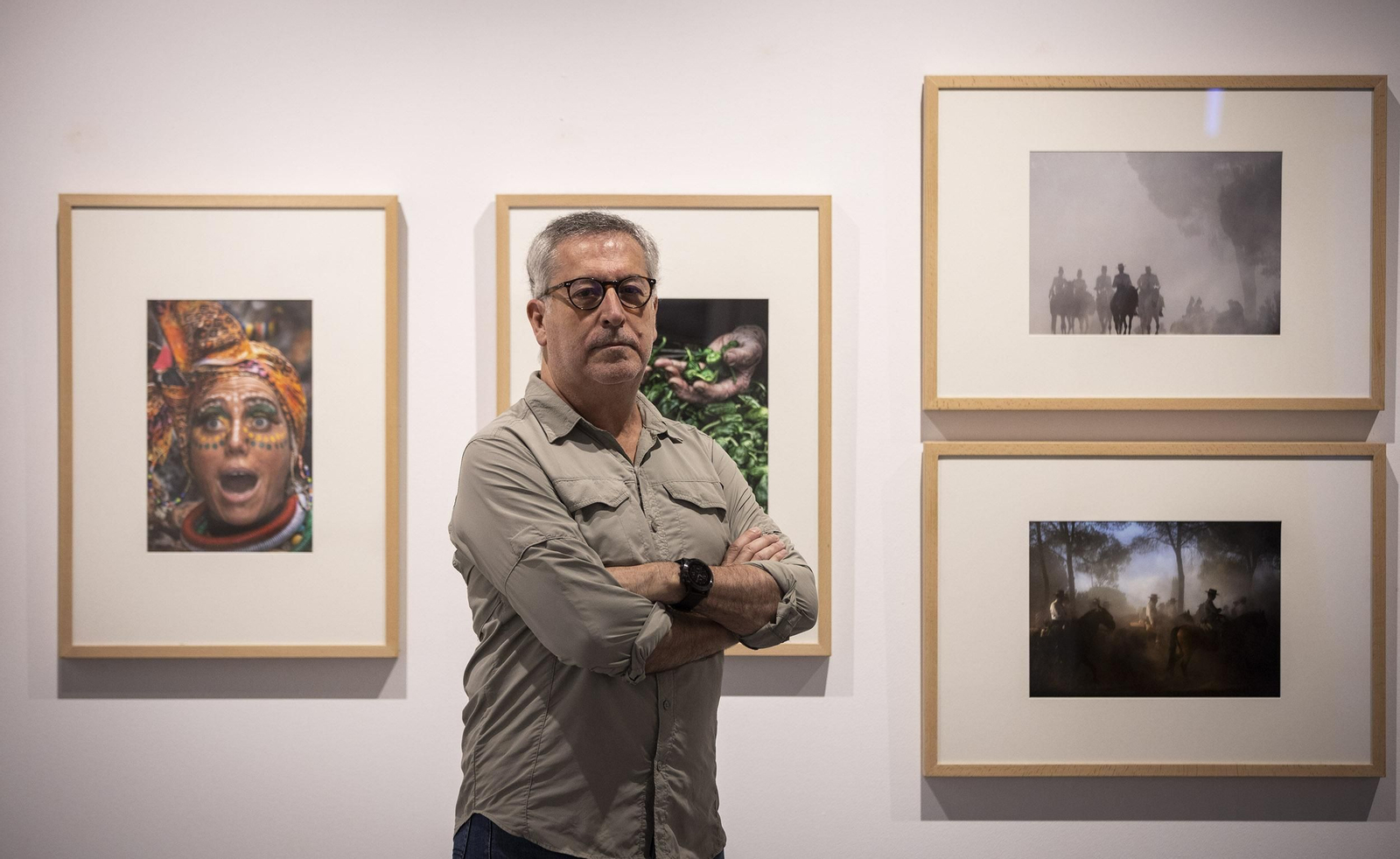 José Antonio Zamora en su exposición &#039;El tiempo sin tiempo&#039;.