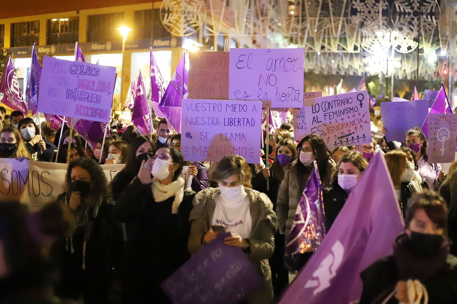 Imágenes de la manifestación del 25N contra de la violencia de género