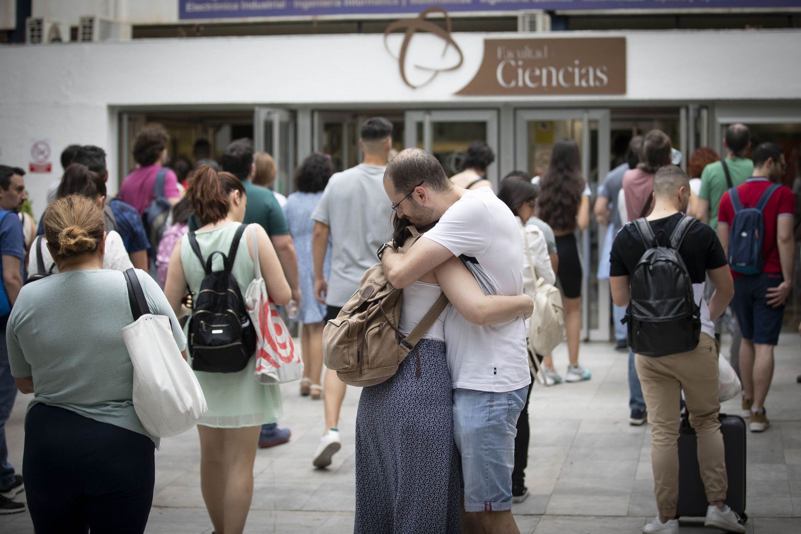 Imagen de archivo de un examen de oposiciones en la facultad de ciencias de Granada