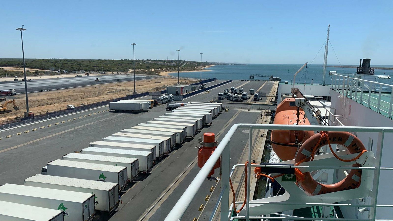 Plataforma Intermodal en el Muelle Sur donde irá ubicado el edificio multifuncional.