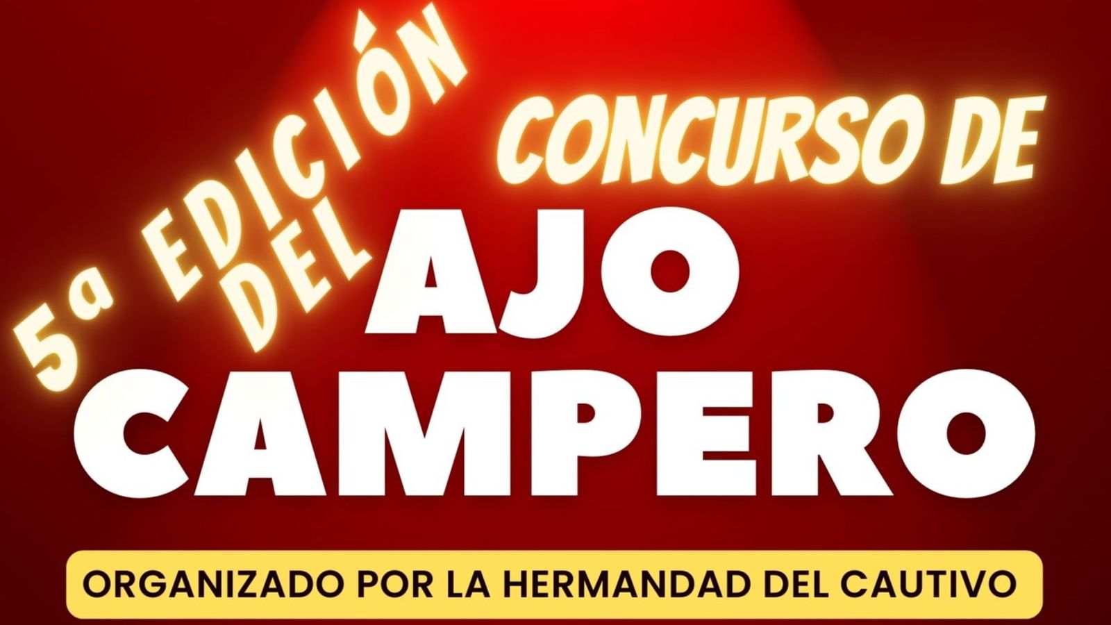 Detalle del cartel de la V edición del concurso de Ajo Campero de Chipiona