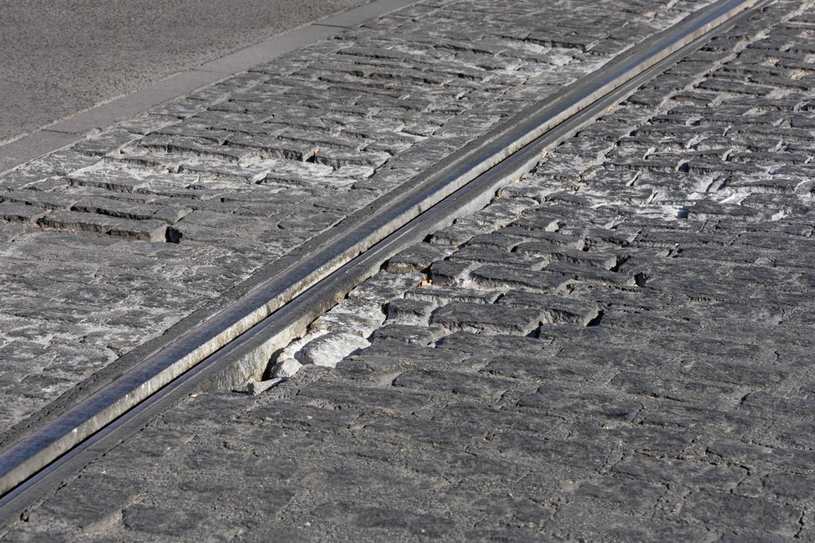 Así se encuentra el trazado del tranvía de Jaén
