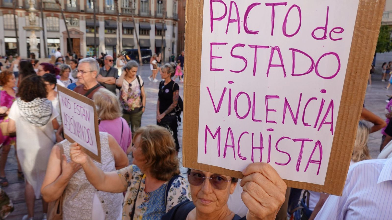 Manifestación el lunes contra la violencia machista.