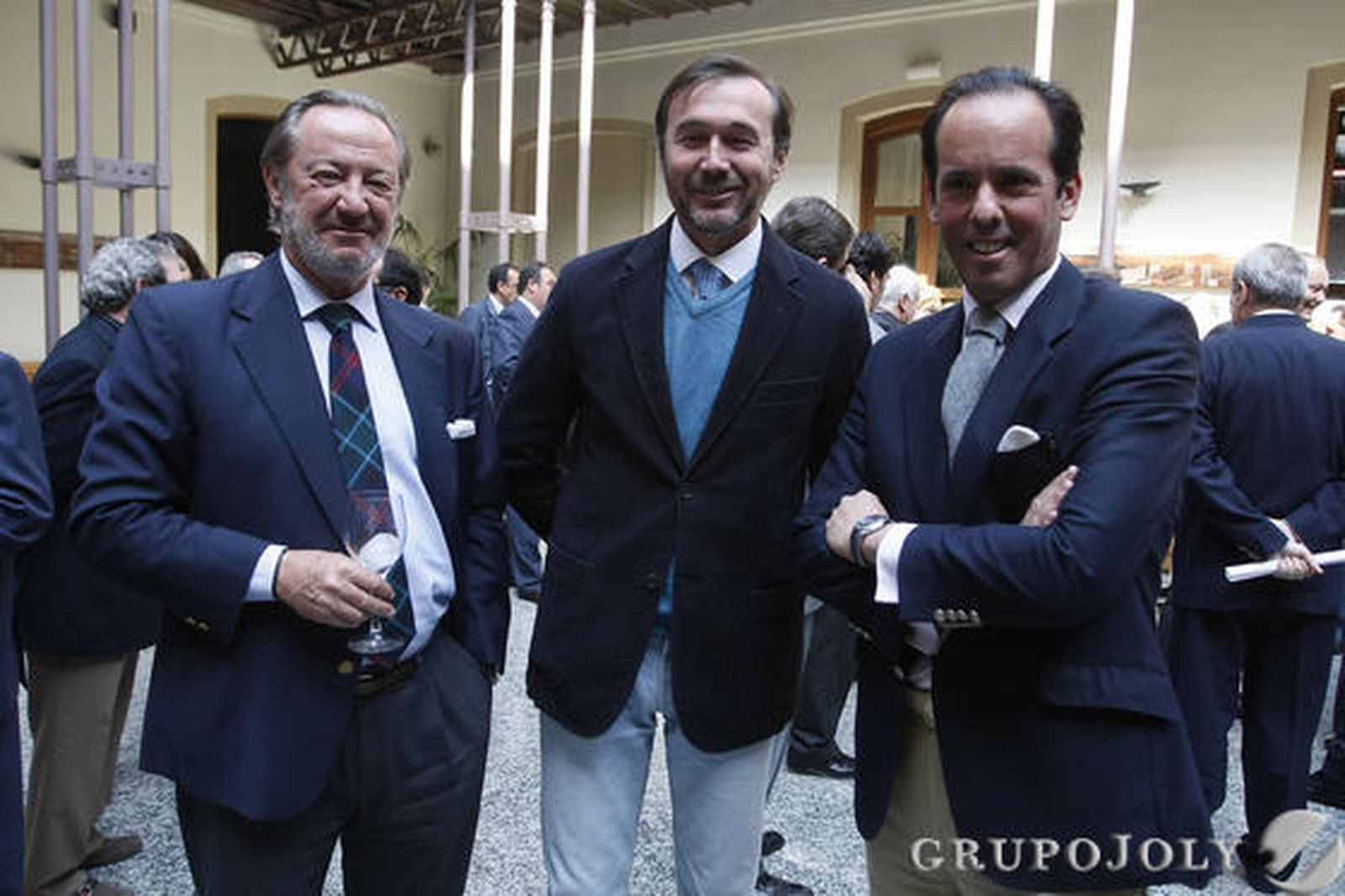 Emilio Lustau, presidente de la Asociación de Amigos de Campos de Golf Atlantee ; Francisco Rufino, de Campus El Sabio; y José Argudo, de González Byass. 

Foto: Julio Gonzalez-Joaquin Pino-Jose Braza