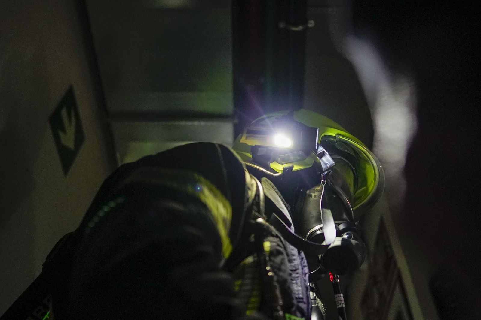 El simulacro de incendio organizado por el Servicio de Extinción de Incendios de los Bomberos, en imágenes