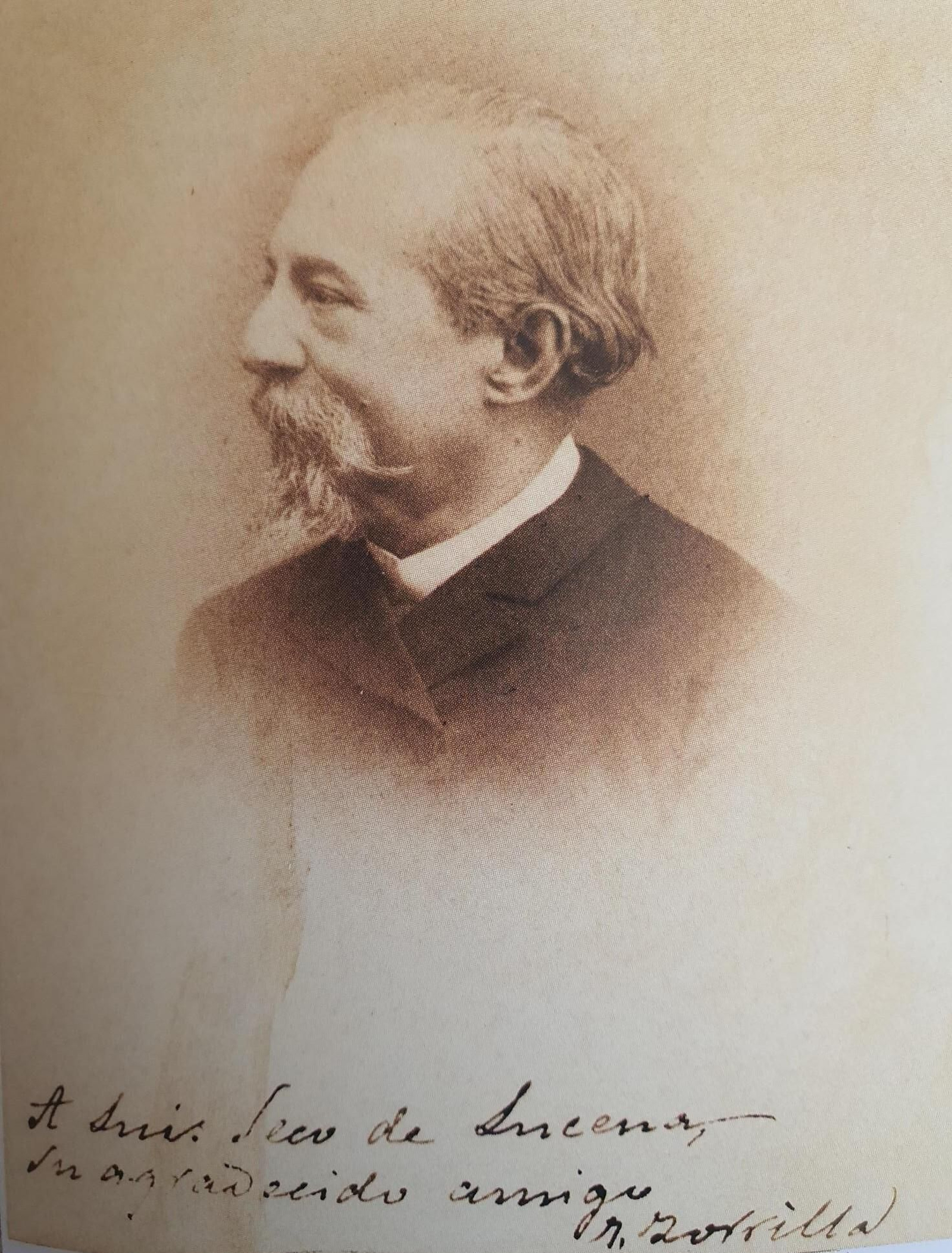 Foto de Zorrilla dedicada a su amigo Luis Seco de Lucena.