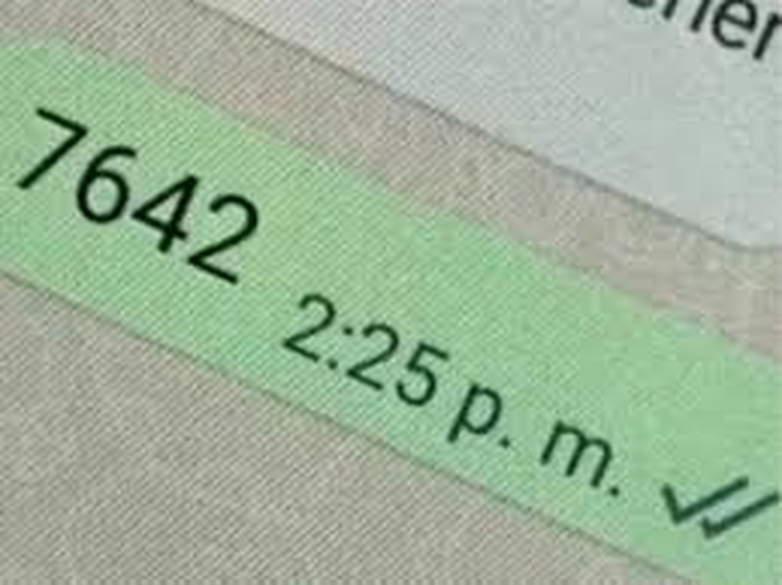 Un mensaje encriptado.