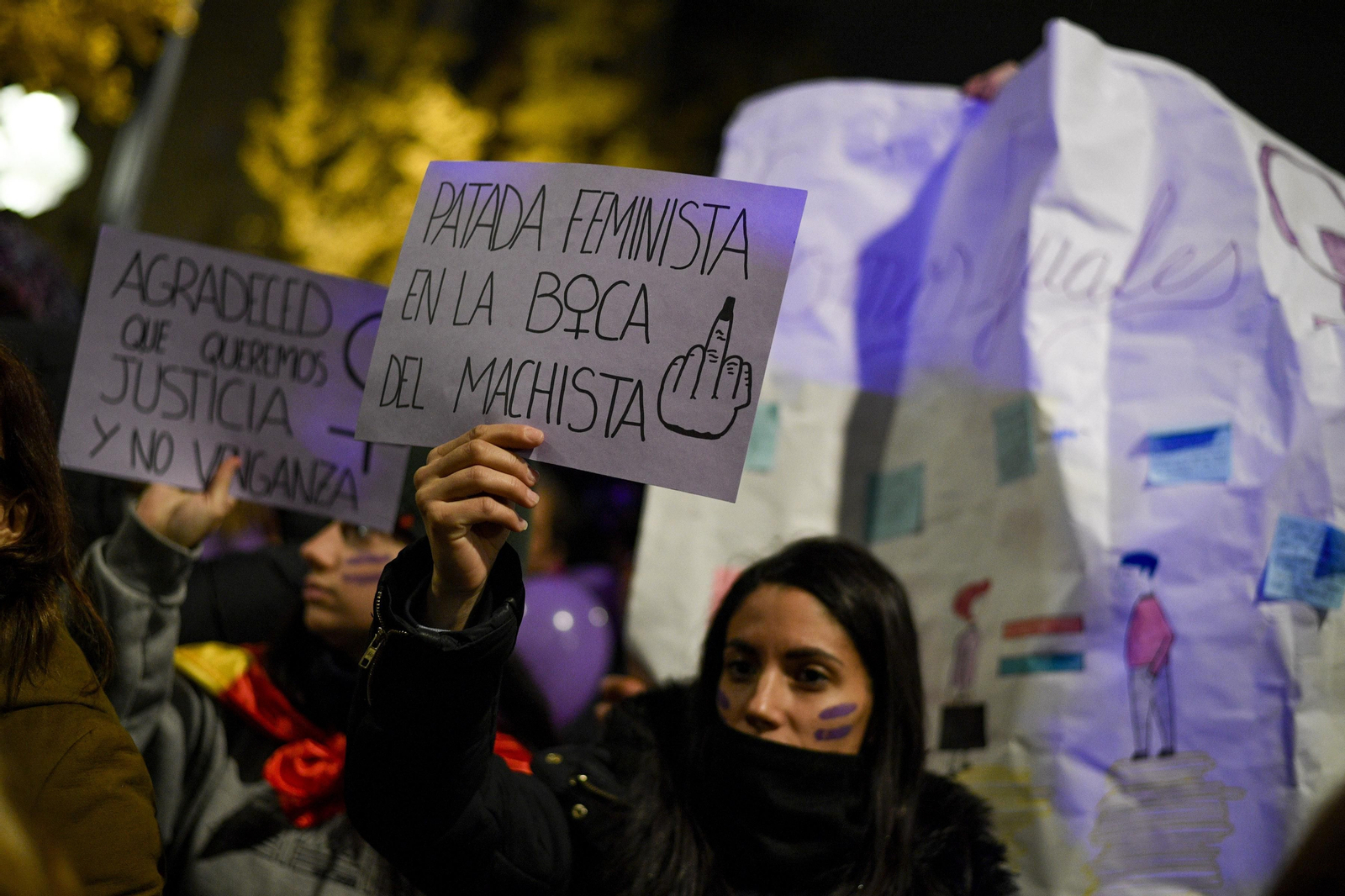 Una imagen de la manifestación del 25-N de 2019 en Granada.