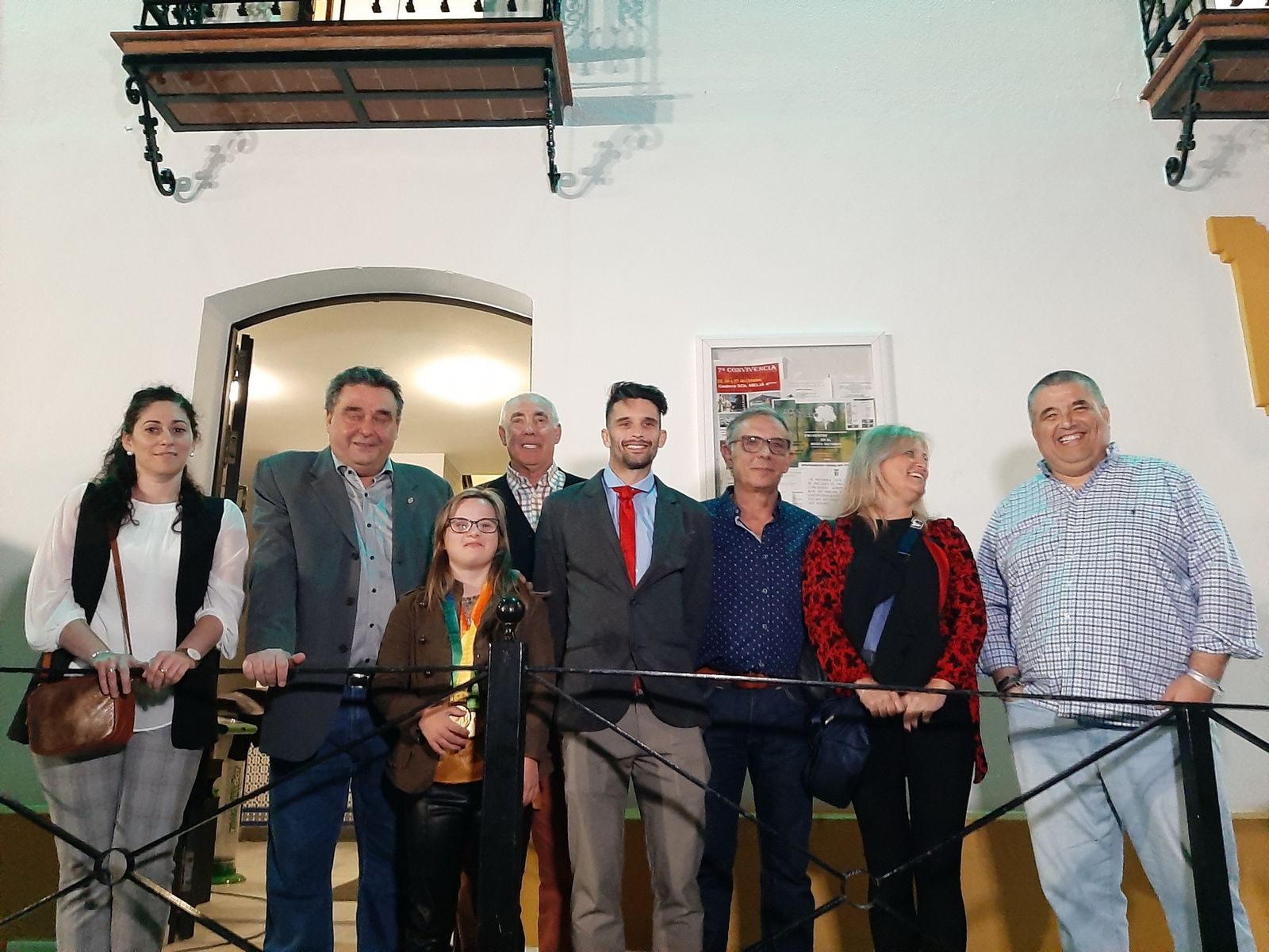 Blanca Betanzos, durante la recepción oficial en el Ayuntamiento de Lucena del Puerto.