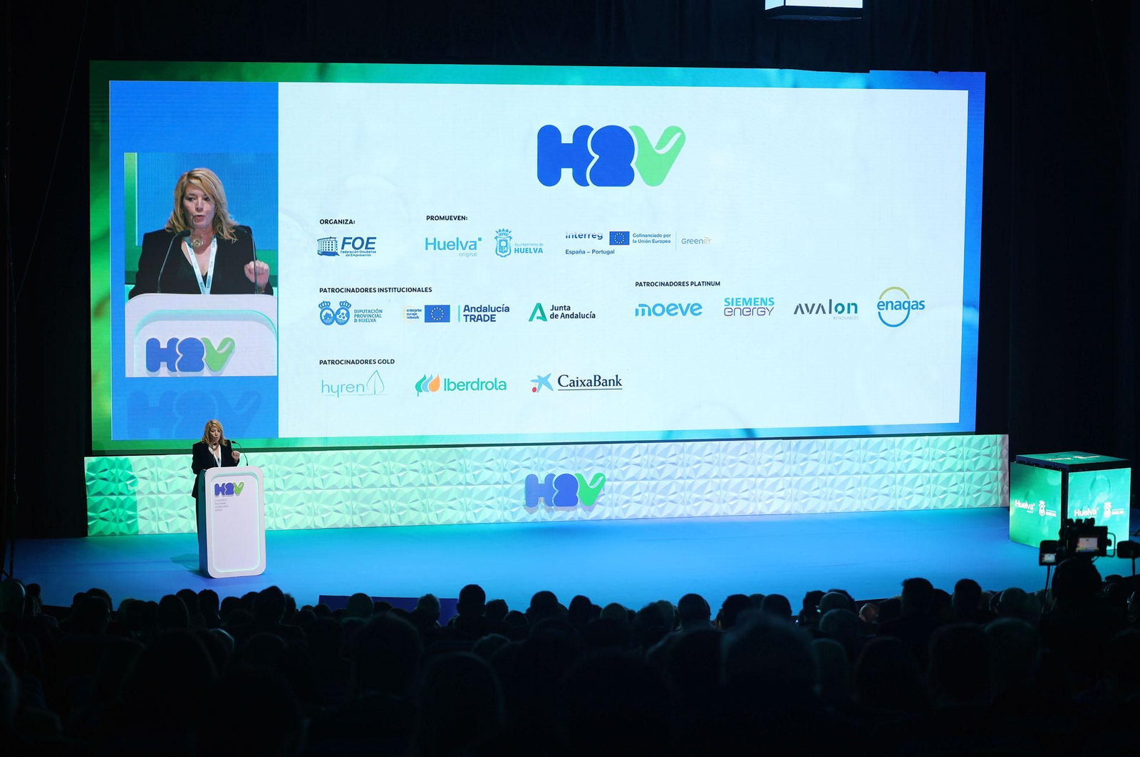 Imágenes de la inauguración del II Congreso Nacional de Hidrógeno Verde celebrado en Huelva