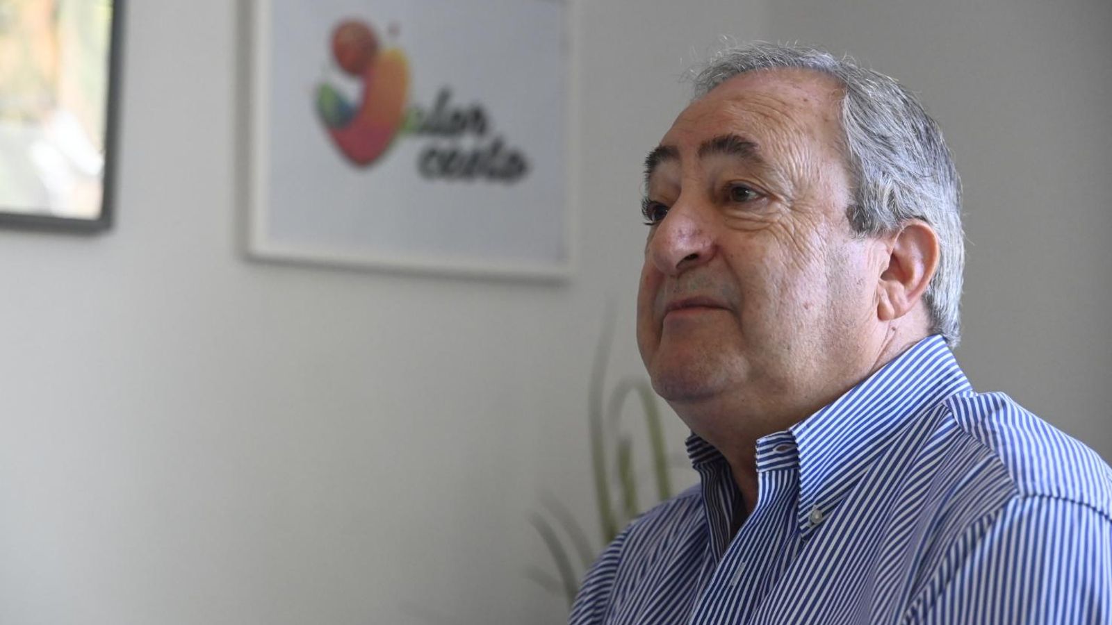 Antonio de Torres, durante un momento de la entrevista.