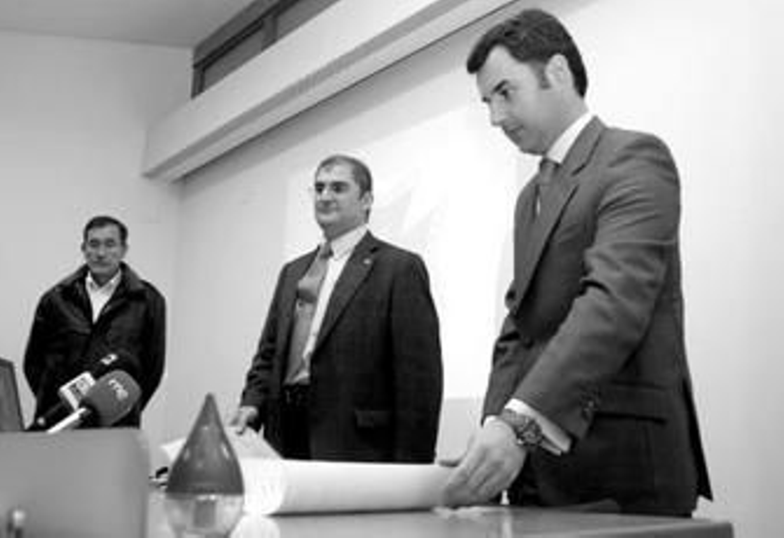 Desde la izquierda: Juan Carlos Pardo, Eugenio Cordero y Pedro Vázquez.