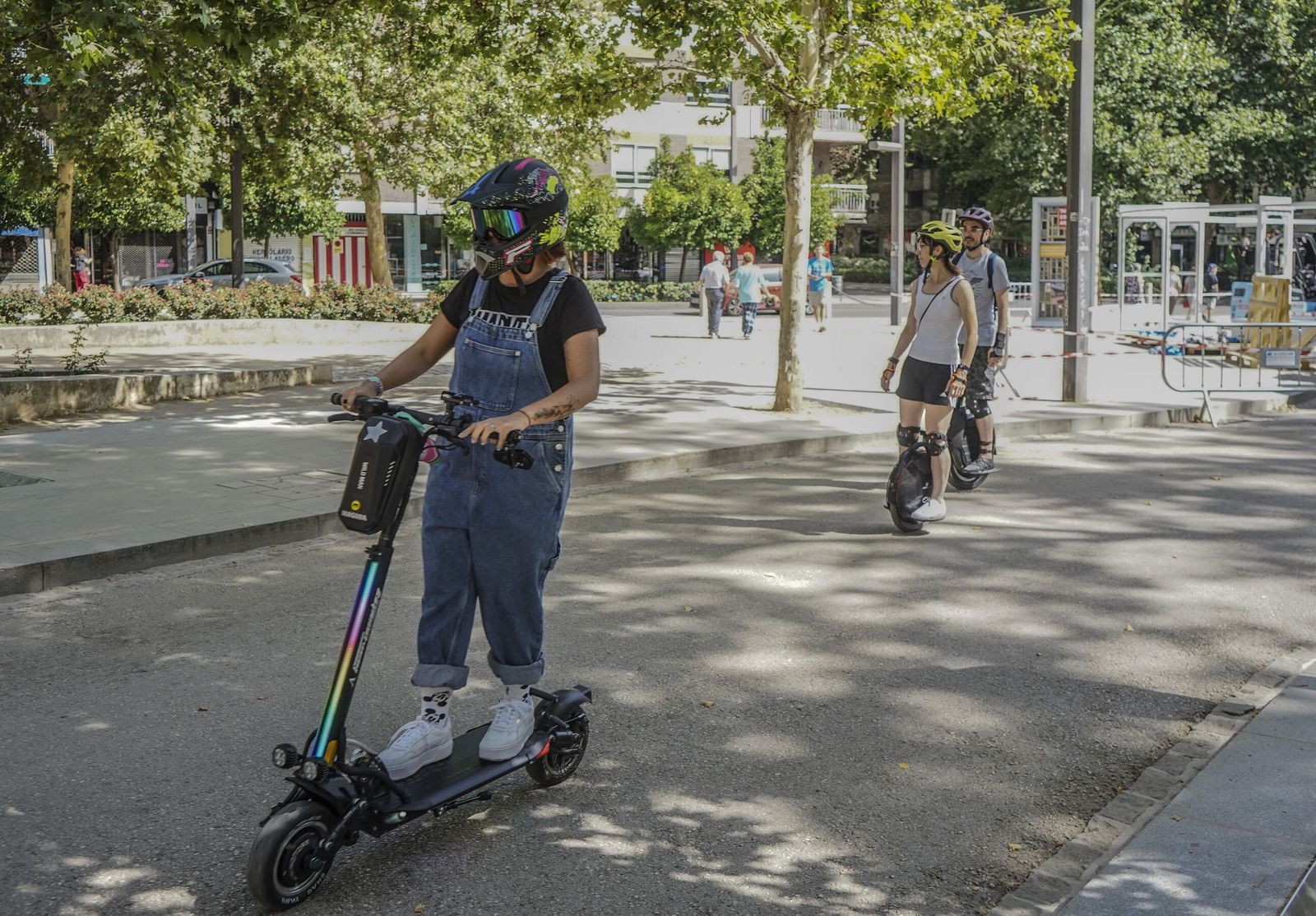Concentración de patinetas