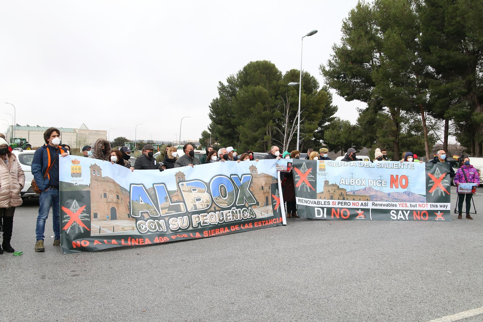Fotogalería de la tractorada del Almanzora contra línea de 400 Kv que atraviesa las Estancias