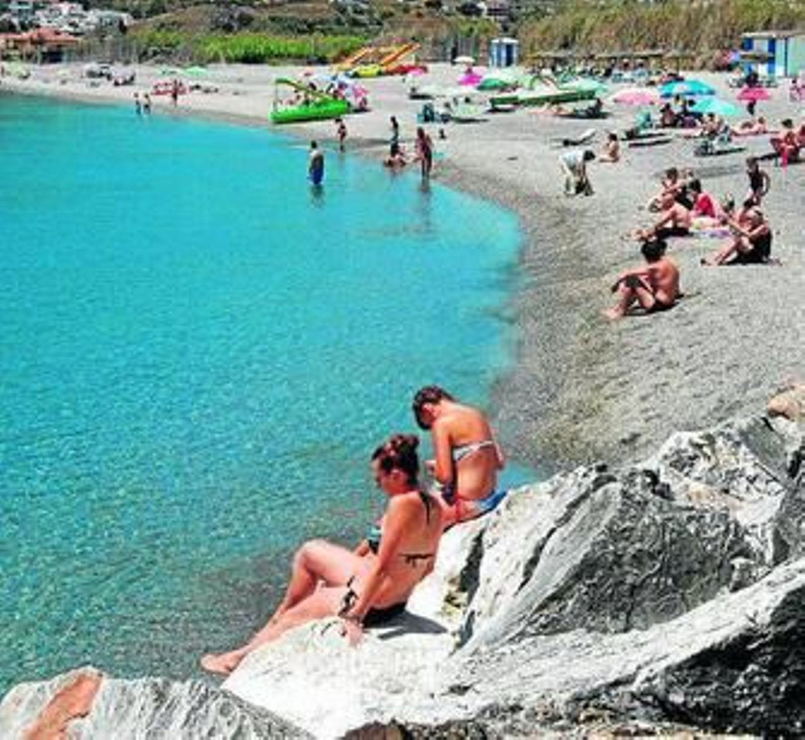 Bañistas en Granada.