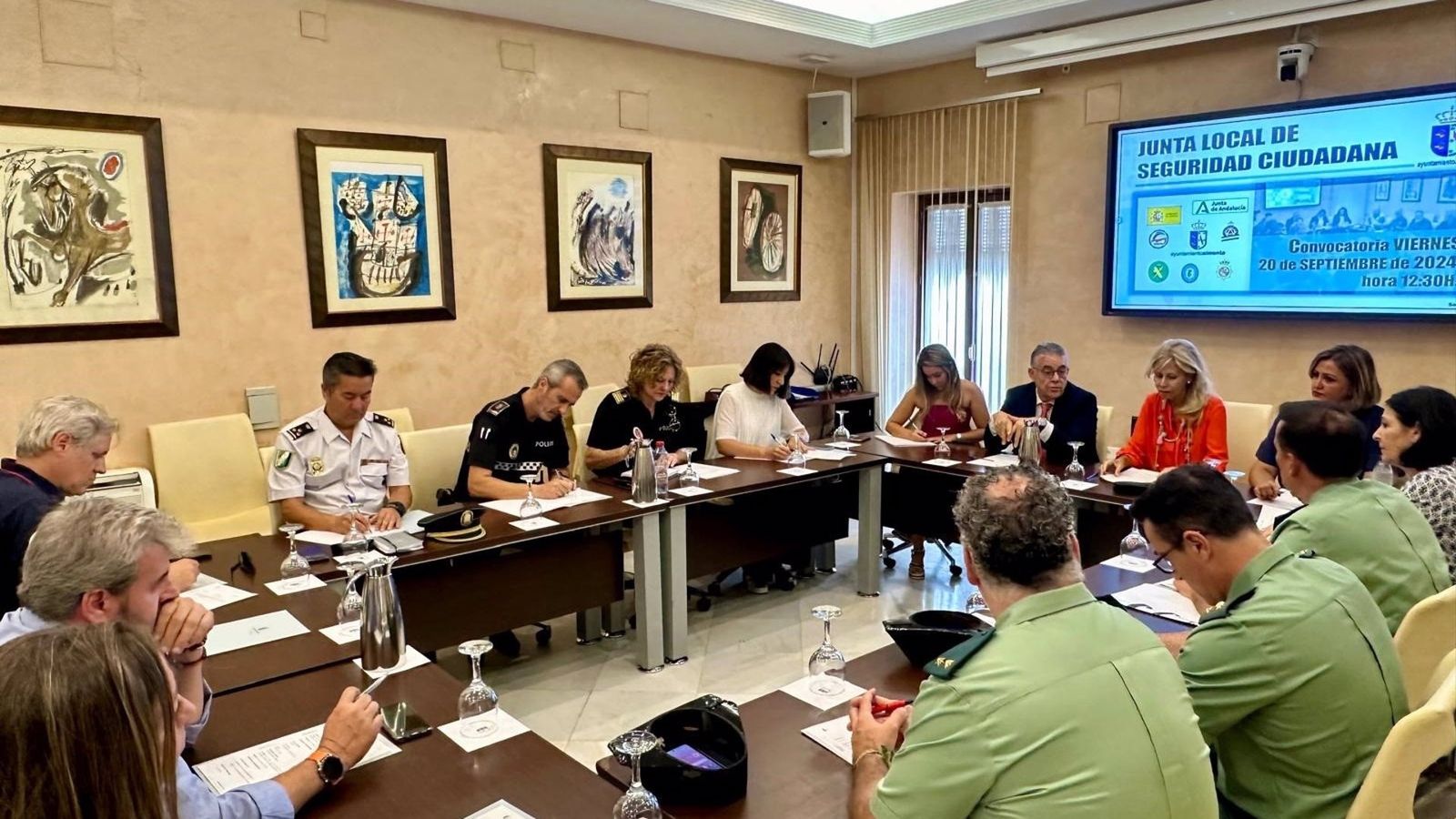 Junta Local de Seguridad celebrada en Almonte.