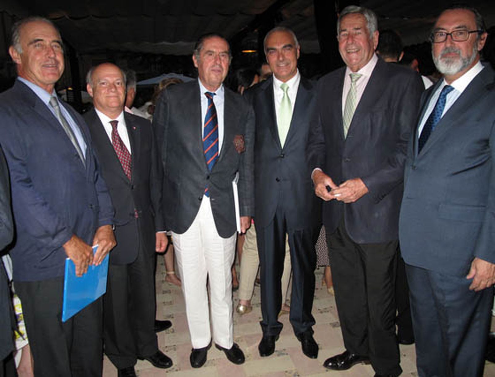 Marqués de San José, el conde del Sacro Imperio, Jaime Parias, Antonio Soto, Juan Porres y Félix Moreno de la Cova.

Foto: Victoria Ramírez
