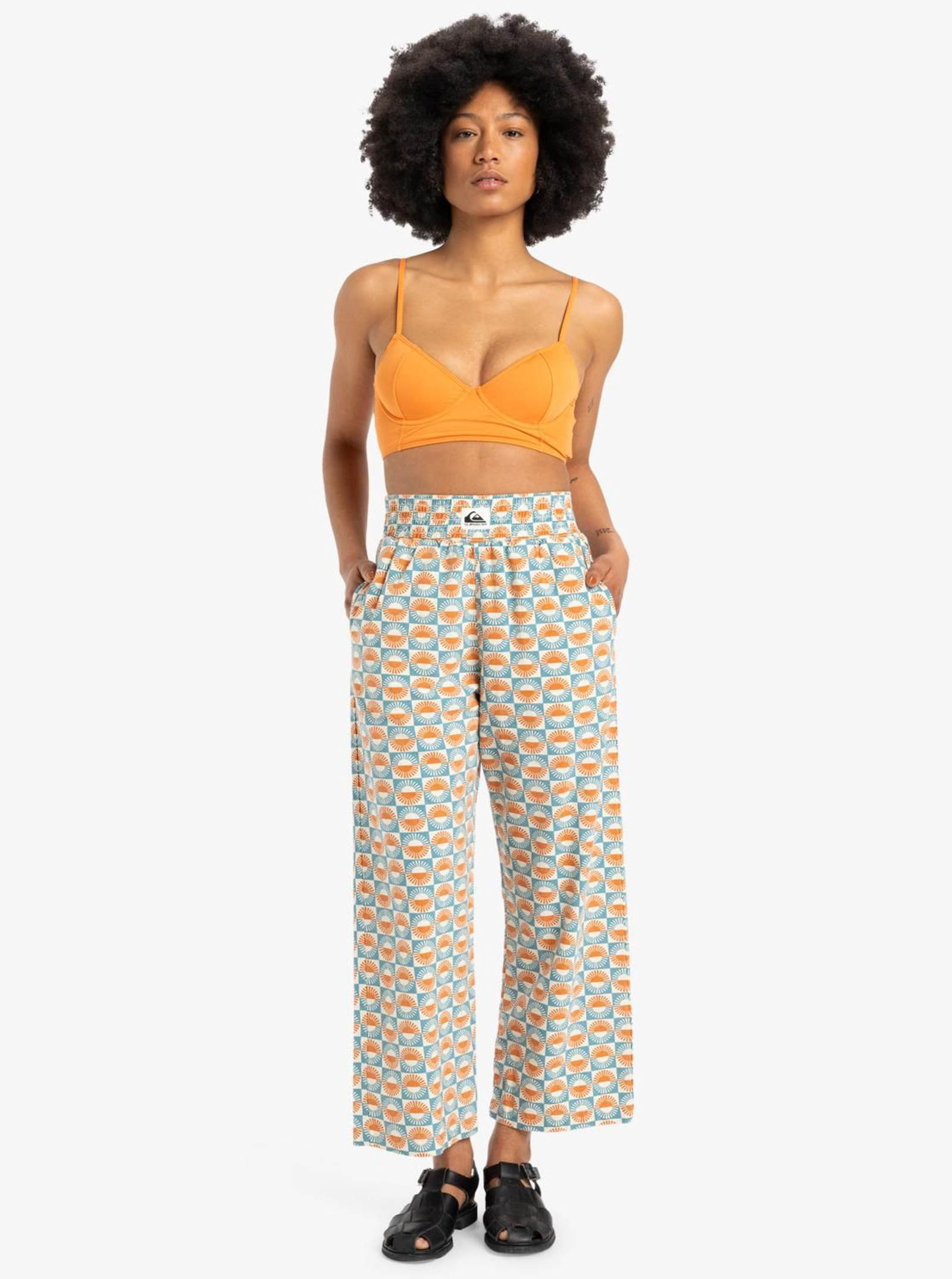 Pantalón de cintura elástica para mujer Pantalón de cintura elástica para mujer
