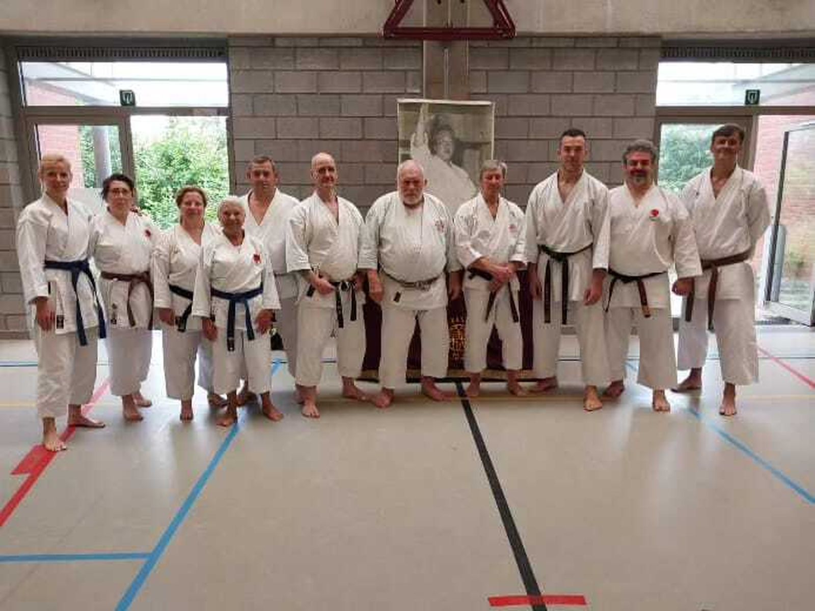 Alumnos del Dakentai Jerez que viajaron a Bélgica.