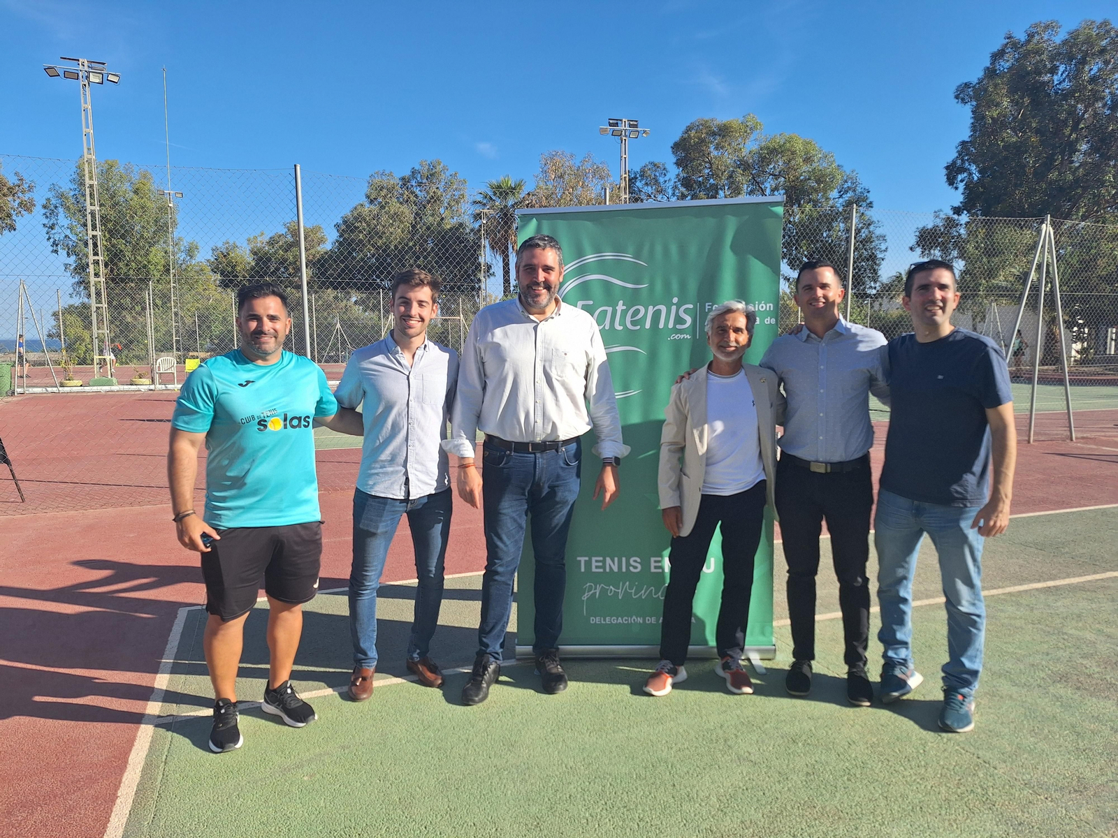 Visita por parte de la Federación Andaluza de Tenis al Club Deportivo Hermanos Solas.