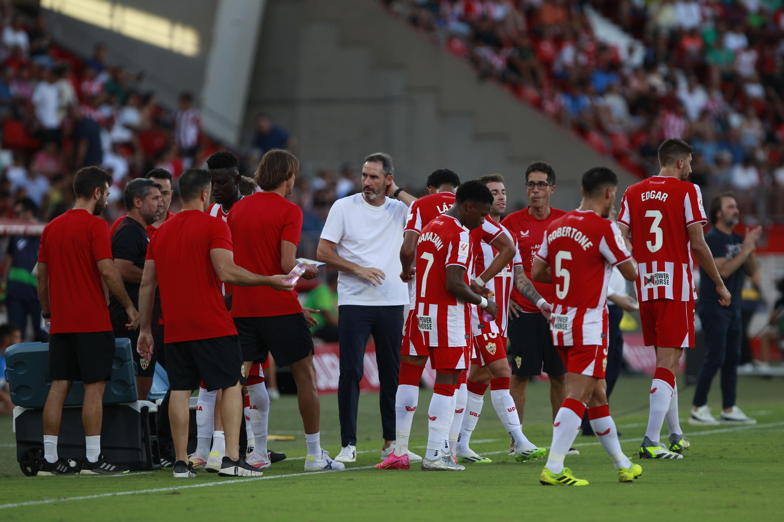 Imágenes del partido U.D. Almería-Rayo Vallecano