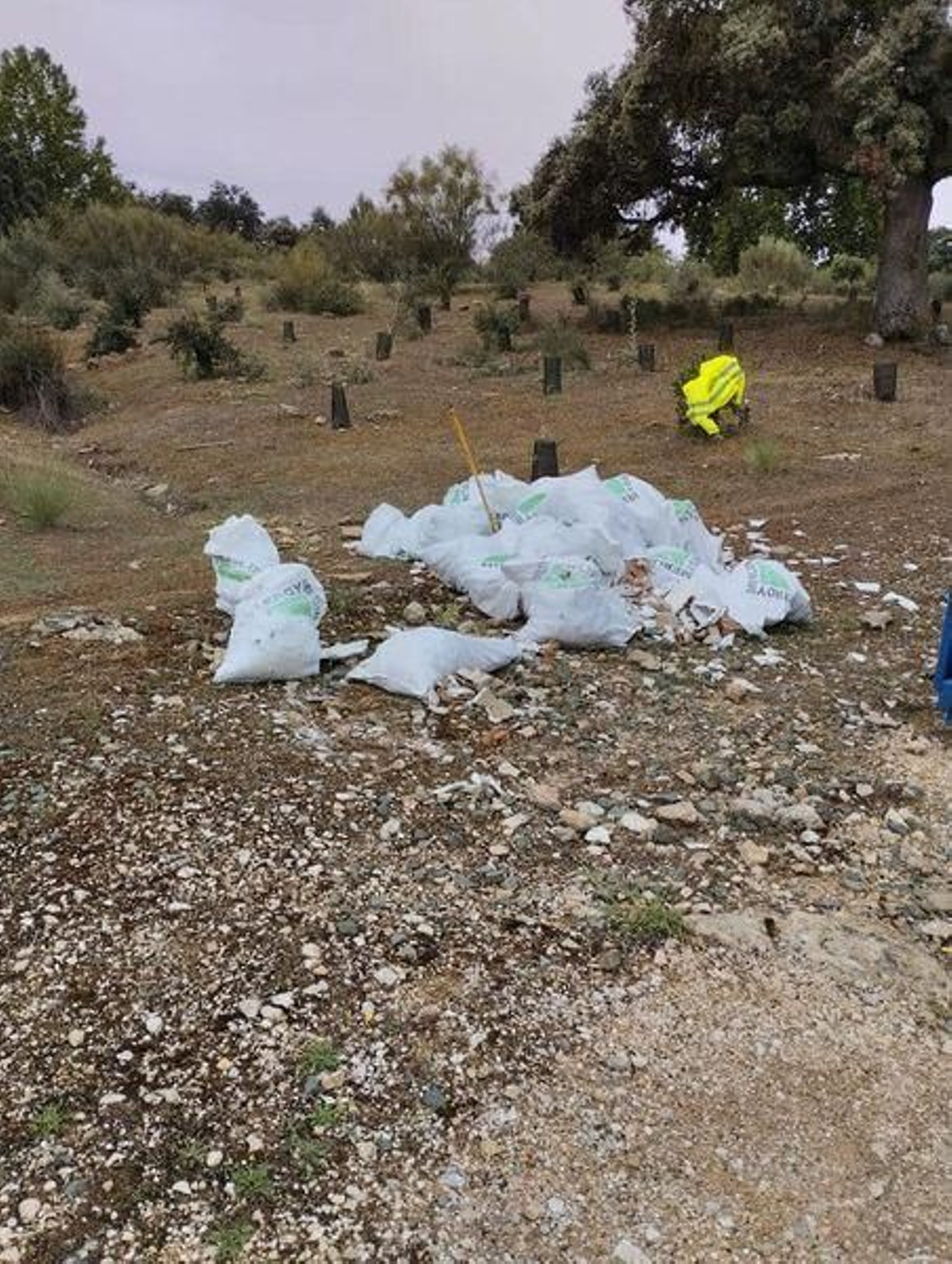 Vertidos en el campo retirados por el Ayuntamiento de Ronda.
