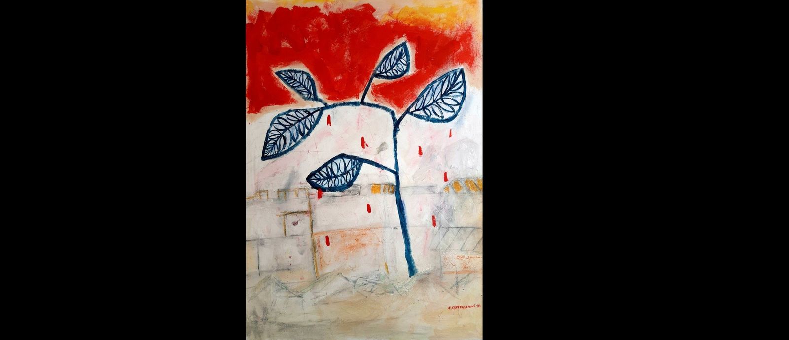 PIntura de Cristina Castellsagué, que expone en Espacio Abierto Jerez.